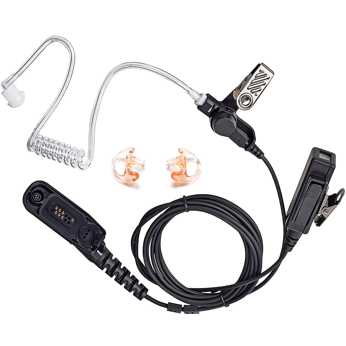 Hys Surveillance 2 Way Radio Earpiece Acoustic Coil Ear Tube Headset For Motorola Xpr 6000 Xpr6500 Xpr6550 Xpr 7000 Xpr 7550 Xir P8200 Xir P8268 Walkie Talkie
