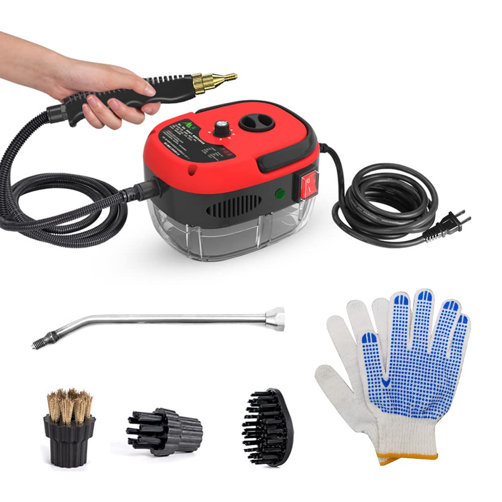 Steam Cleaner   2500W High Temperature Pressurized Handheld Steam Cleaning Machine With Brush Heads And Gloves, For Car Floors K