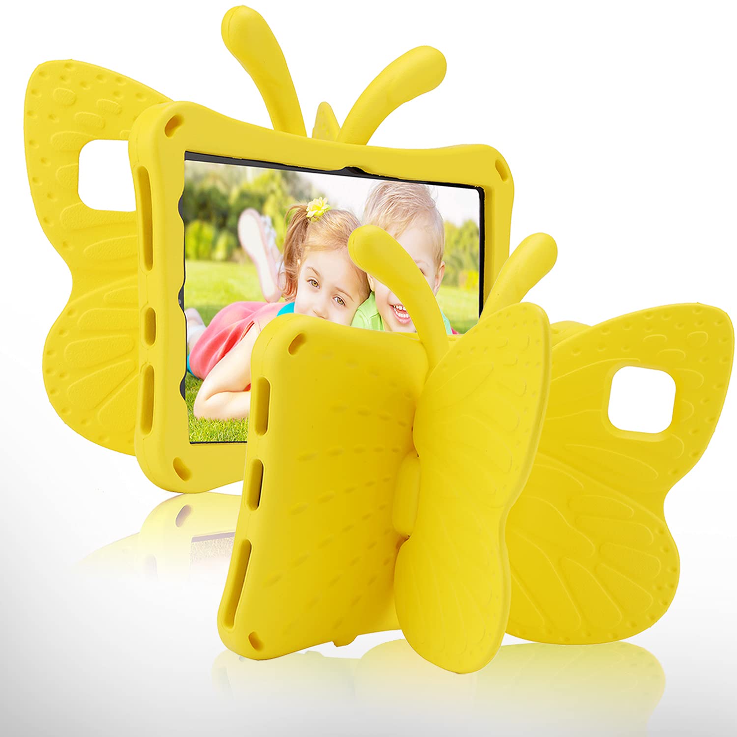 Simicoo Samsung Tab A7 10.4 Kids case Samsung Tab A7 T500 Cute Butterfly Case with Stand for Kid Girls Light EVA Rugged Shockpro