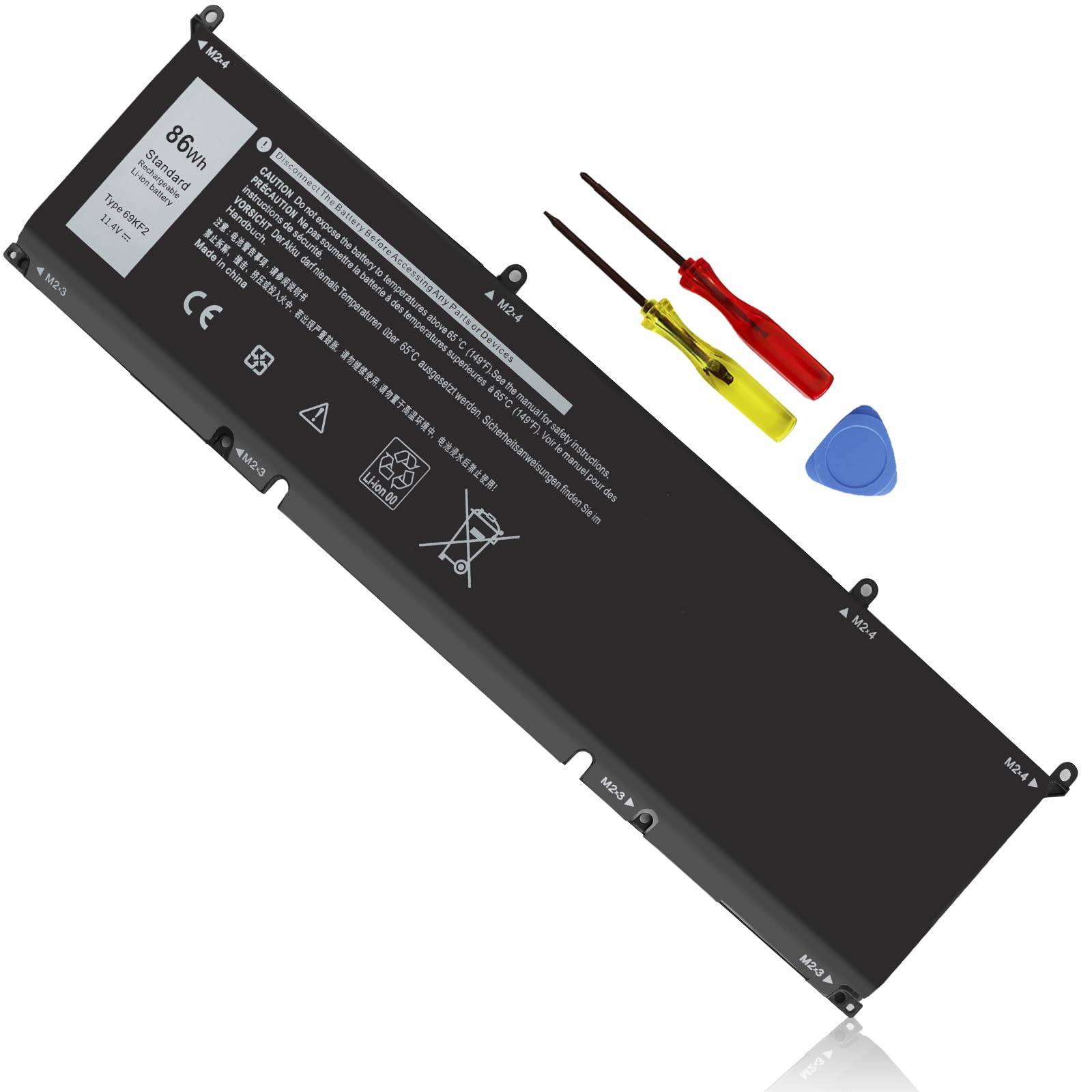 86Wh 69Kf2 11.4V Battery For Dell Alienware M15 M17 R3 R4 Xps 15 9500 9510 9520 G7 15 7500 G5 15 5510 5511 5515 5520 5521 Precis