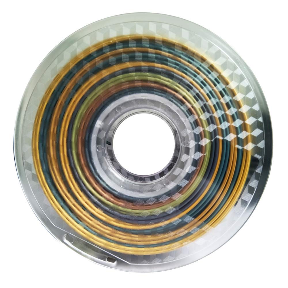 2.85Mm Silk Rainbow Pla Filament Multicolor Pla 3D Printer Filamentt 1Kg Multi Color 3D Printing Material Gradually Canging Colo
