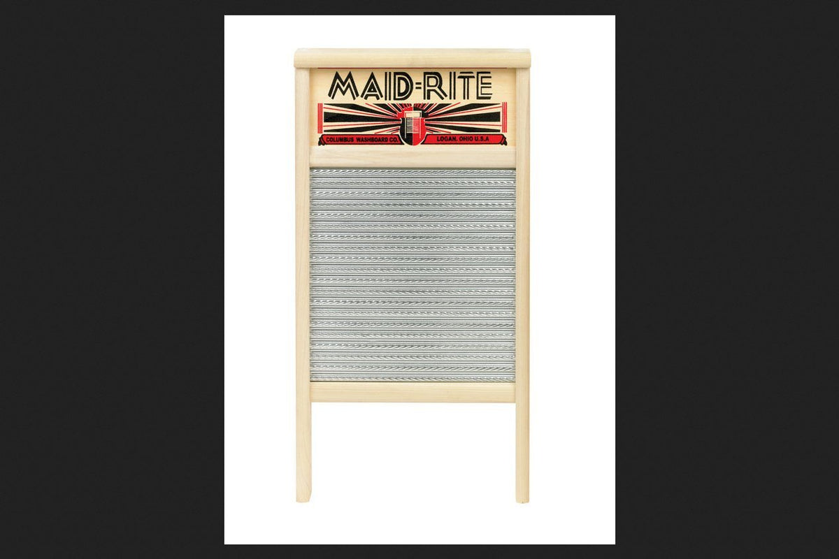 Columbus Washboard Family Size Washboard, Pack of 1, Silver