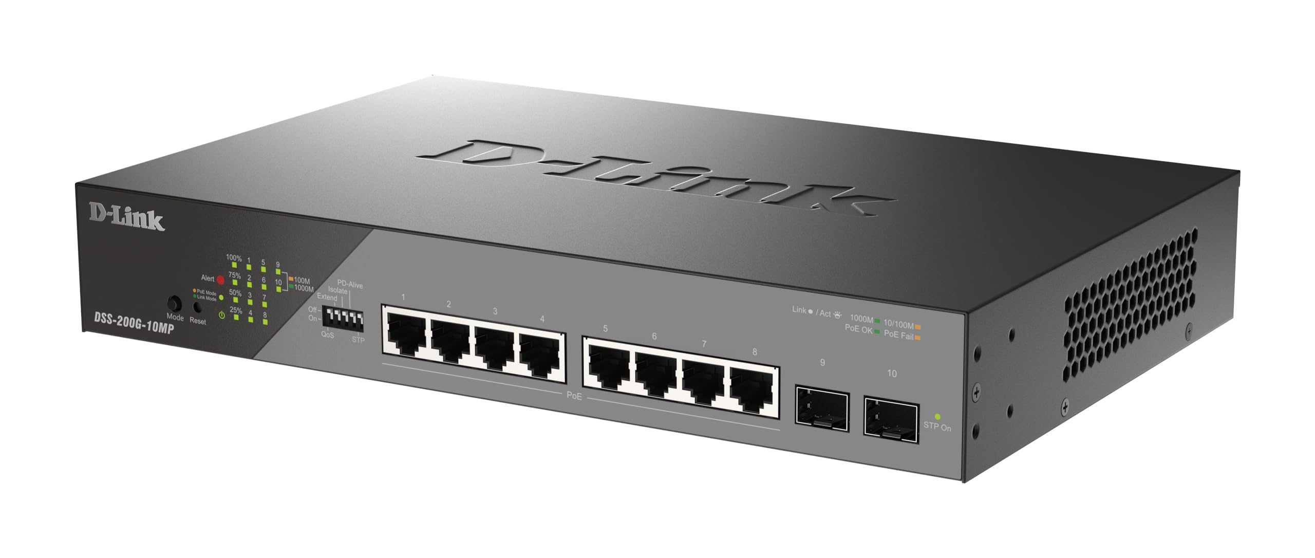 10 Port Gig Poe Switch 135W