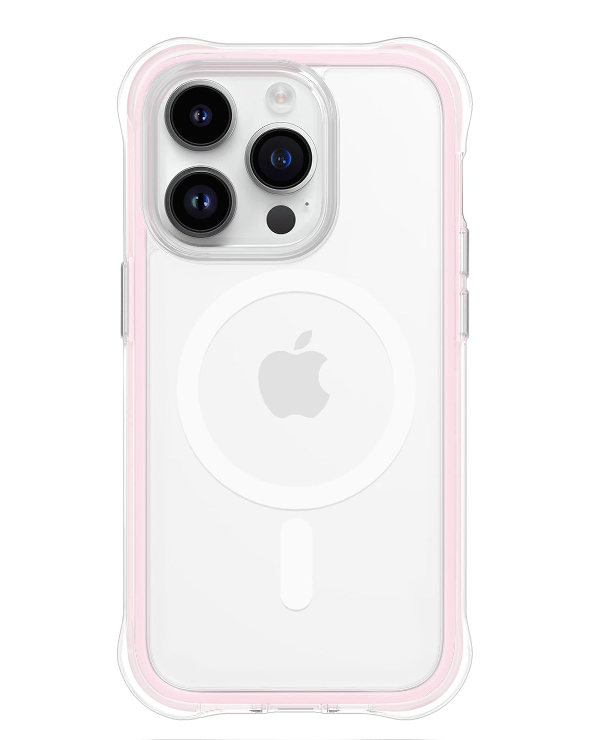 Ornarto Air Case For Iphone 14 Pro Clear, Compatible With Magsafe, Military-Grade Drop Protection Cover With Built-In Air-Pink
