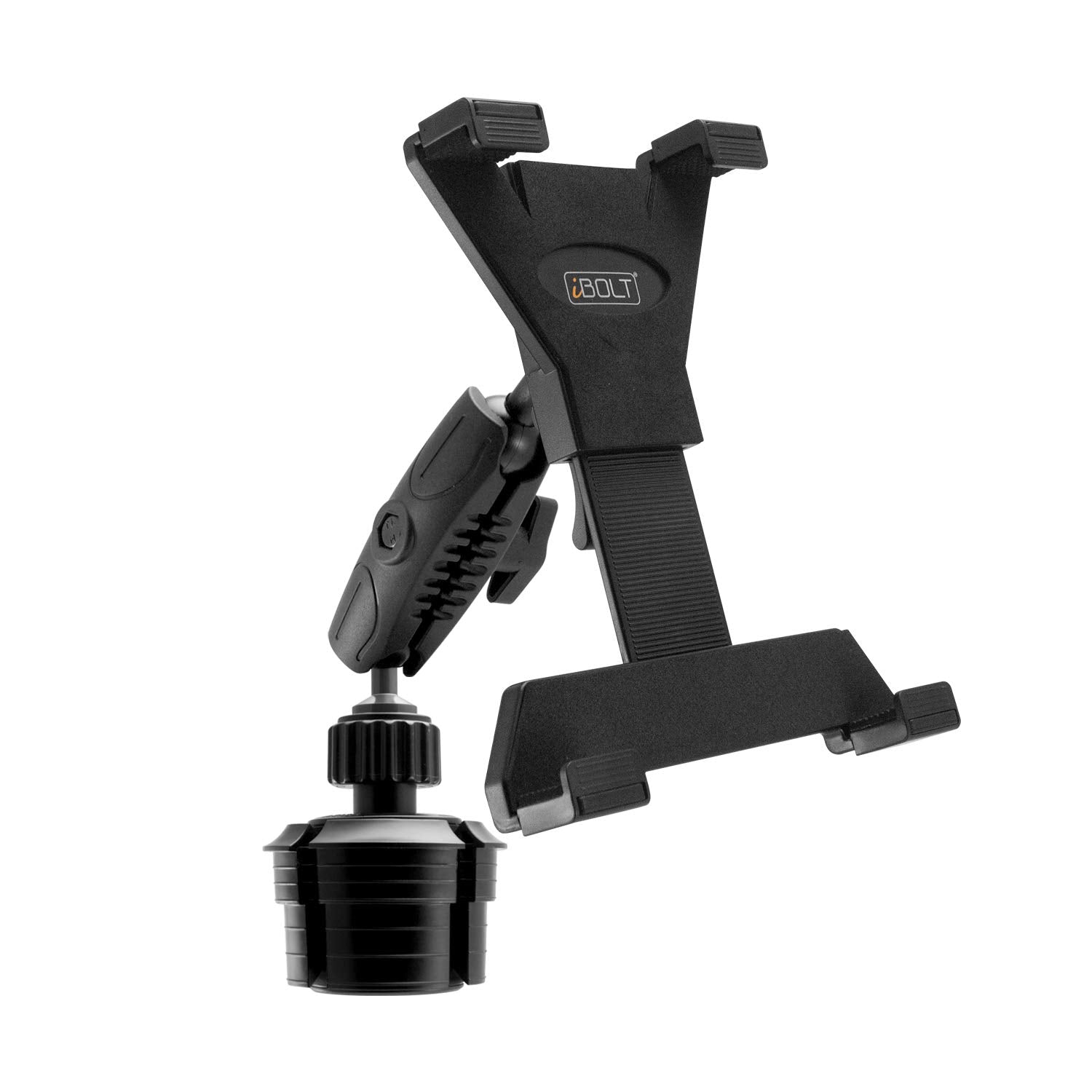 iBOLT TabDock Console - Heavy Duty Expandable and Adjustable Cup Holder Mount for All 7 - 10 Tablets (iPad, Nexus, Samsung Tab).