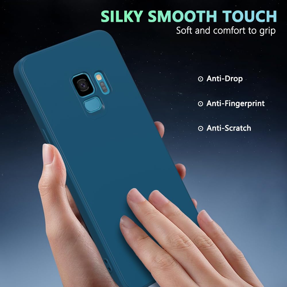 Wogroo For Samsung Galaxy S9 Plus Case Dark Blue, Scratch Resistant With Soft Touch, Slim Thin Phone Cover For Samsung Galaxy S9