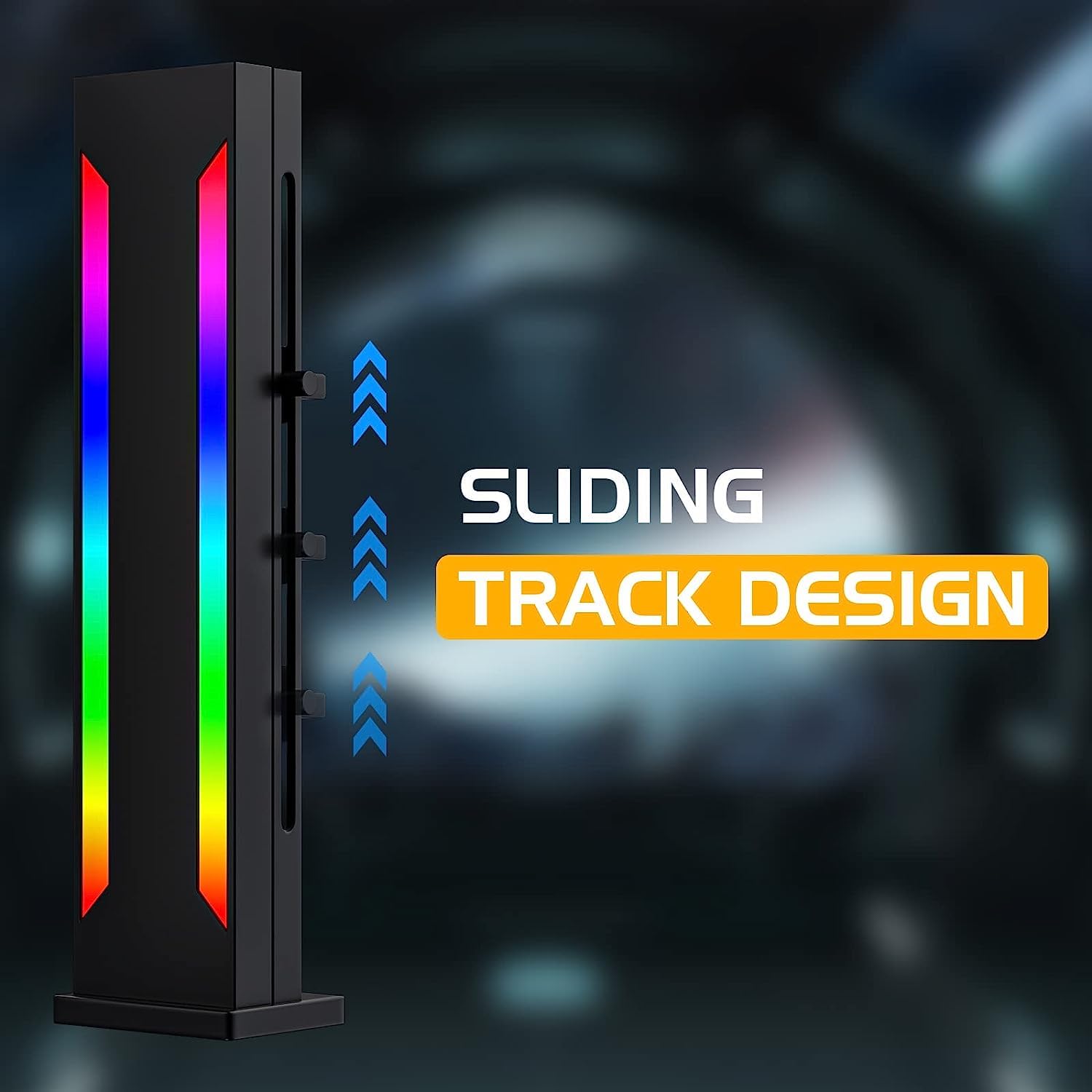 Uniontang Ds Black Rgb Graphics Card Gpu Support Bracket, Single Slot Cards, Support Video Card Holder Bracket With 5V 3Pin Argb