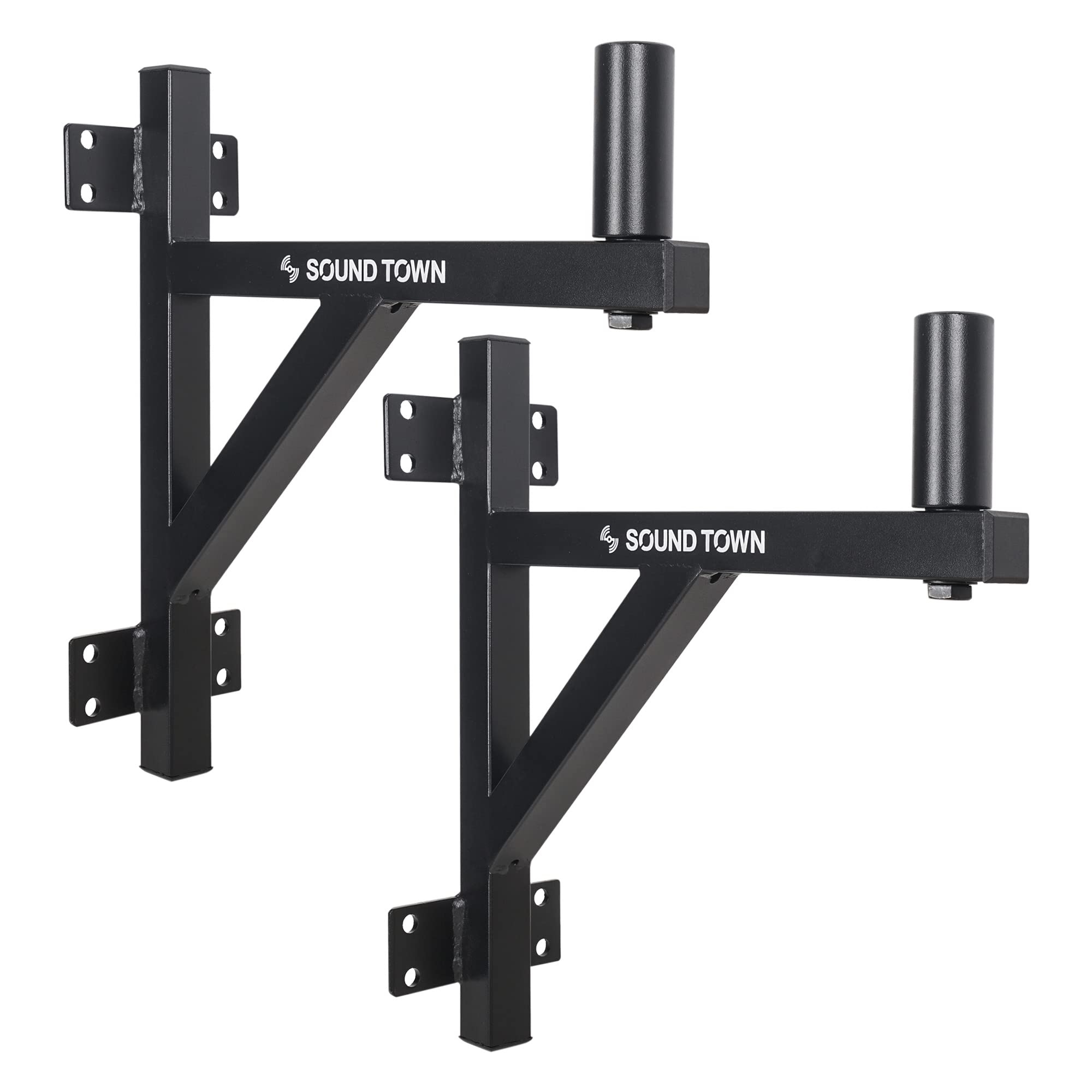 Sound Town 2 Pack Wall Mount Speaker Brackets, Fits 35Mm Speaker Mounts (Stwsd F15A Pair)