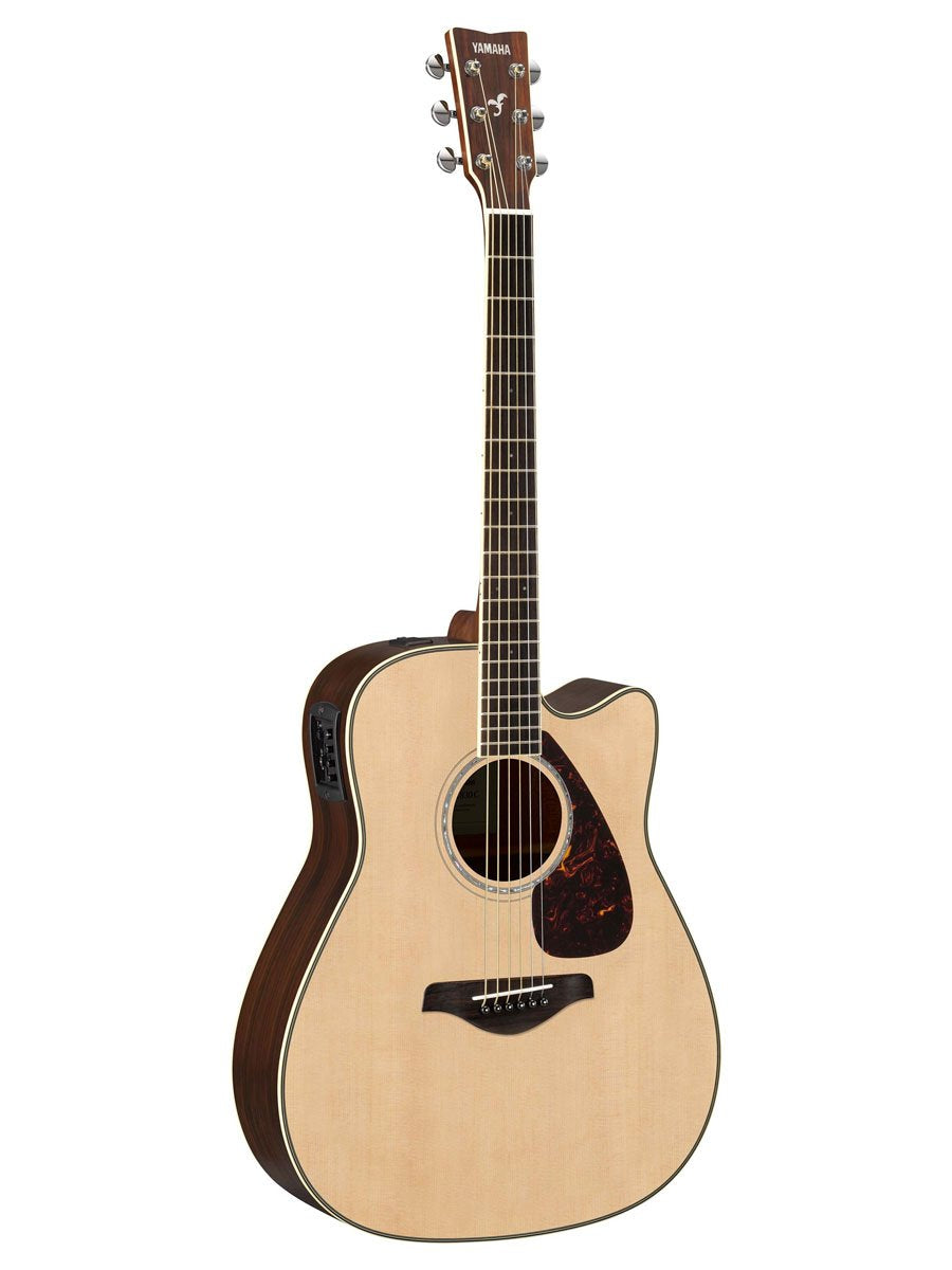 Yamaha Fgx830C Solid Top Cutaway Acoustic Electric Guitar, Natural