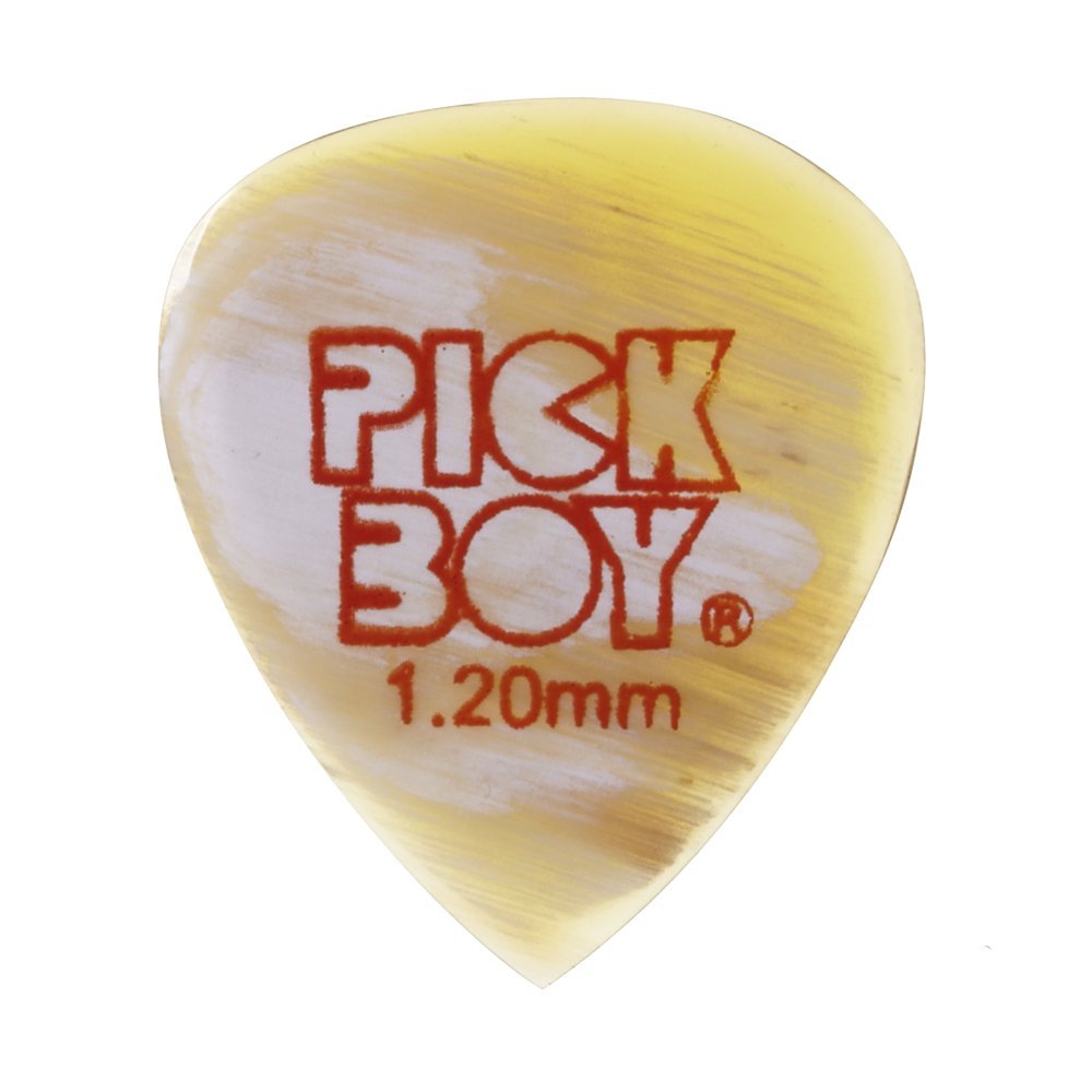 Pickboy Pbcfdp120 HandShaped Guitar Picks, Natural Horn, Teardrop, 1 Pick