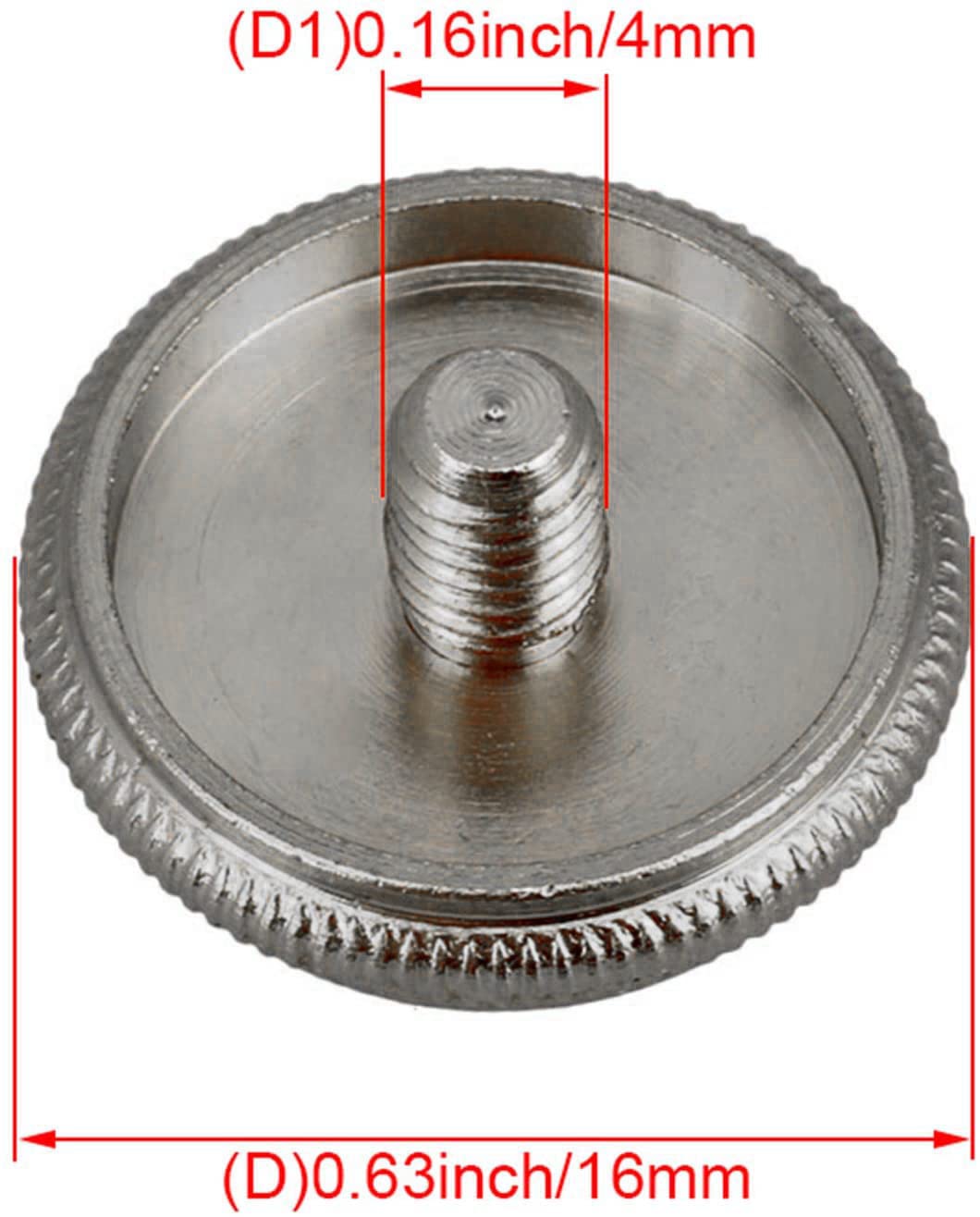 Liyafy 3Pcs Trumpet Valve Finger Buttons Musical Instruments Accessories Silver With White Shell Inlay