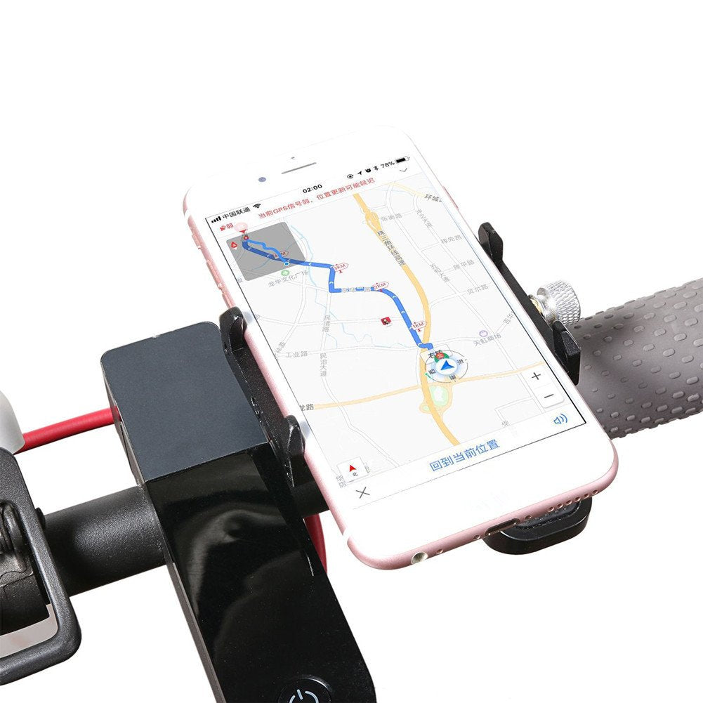 Gub Bicycle & Motorcycle Phone Mount, Aluminum Alloy Universal Bike Handlebar Phone Mount Holder Adjustable Compatible With Ipho