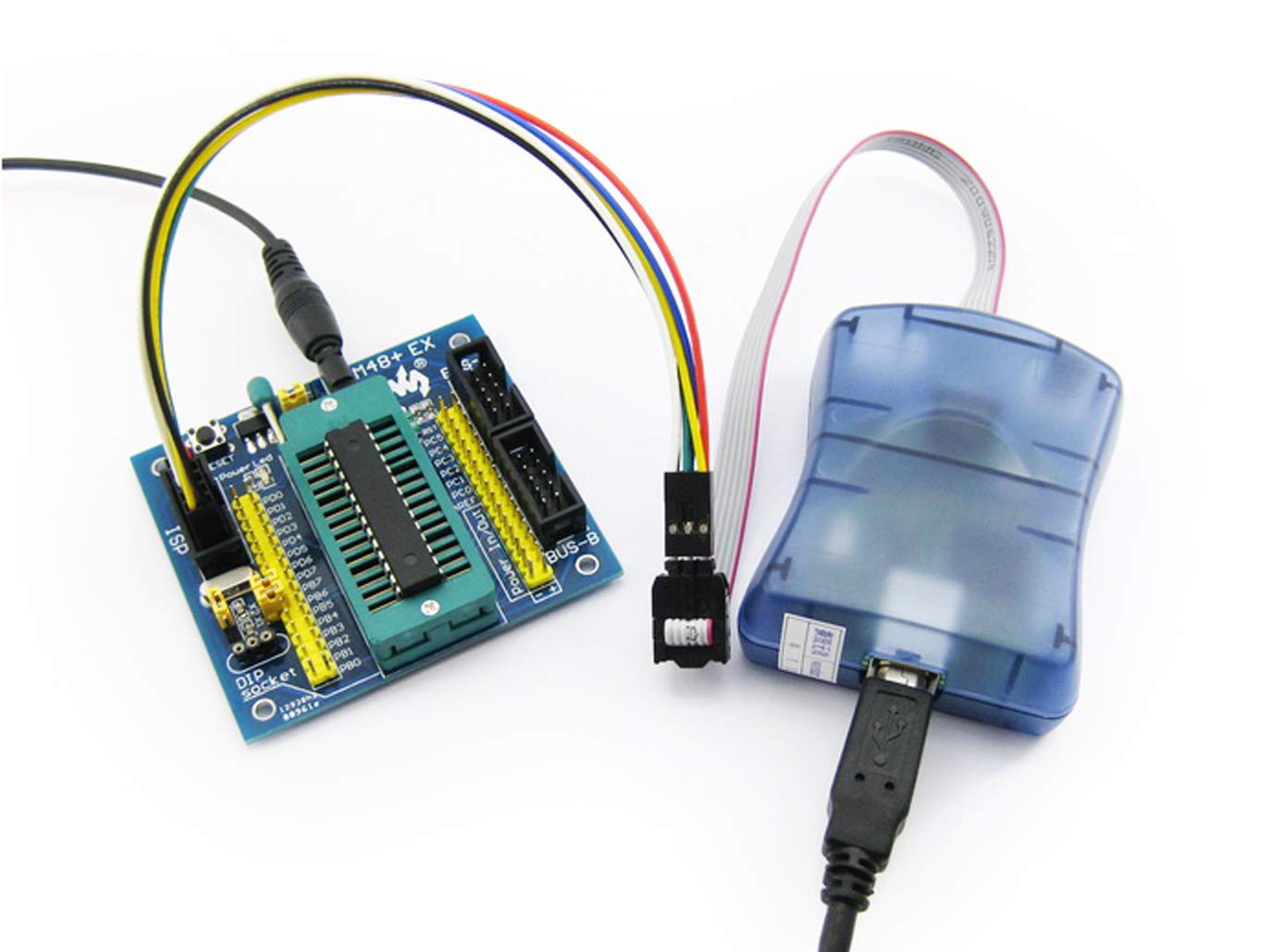 Waveshare Atmel Avr Programmer Usb Avrisp Xpii Compatible Atmel At Avr Isp Mk2 Mkii In System Programmer Supports Avr Studio 4/5