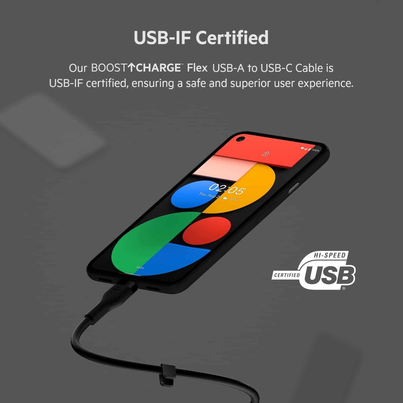 Usb C To Usb C 2.0, 1M, Blk