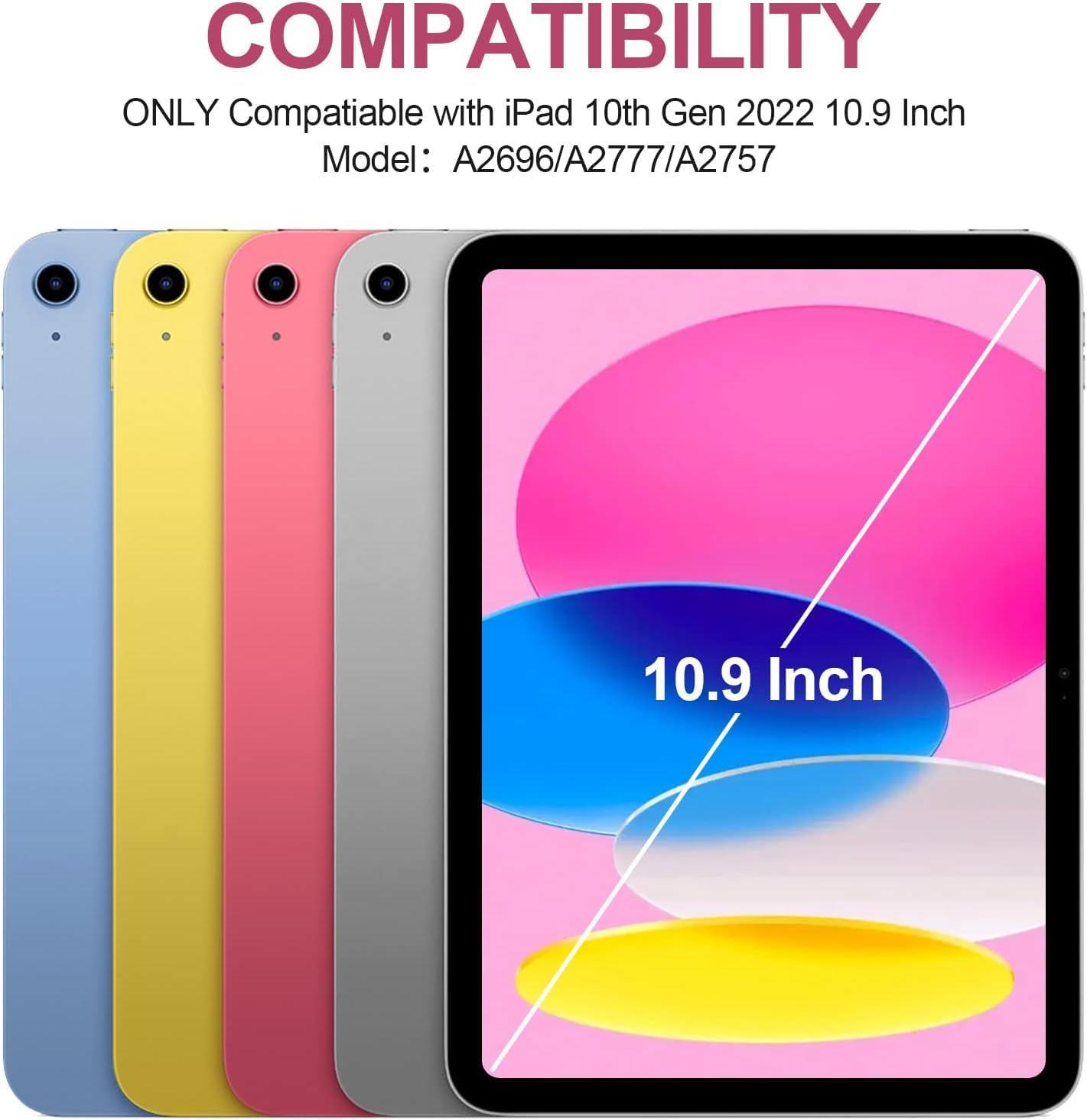 Ahywtan Ipad 10Th Generation Case With Keyboard,Keyboard Case For Ipad 10Th Gen 2022 10.9Keyboard For Ipad 10Th Gen With Pencil