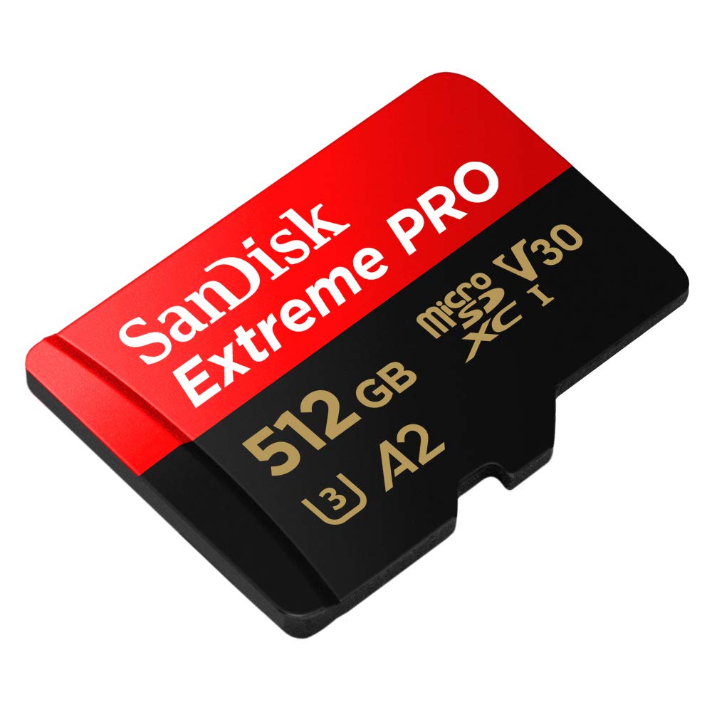 Sandisk Extreme Pro Microsdxc Uhs I Memory Card 512 Gb + Adapter & Rescuepro Deluxe (For Smartphones, Action Cameras Or Drones,