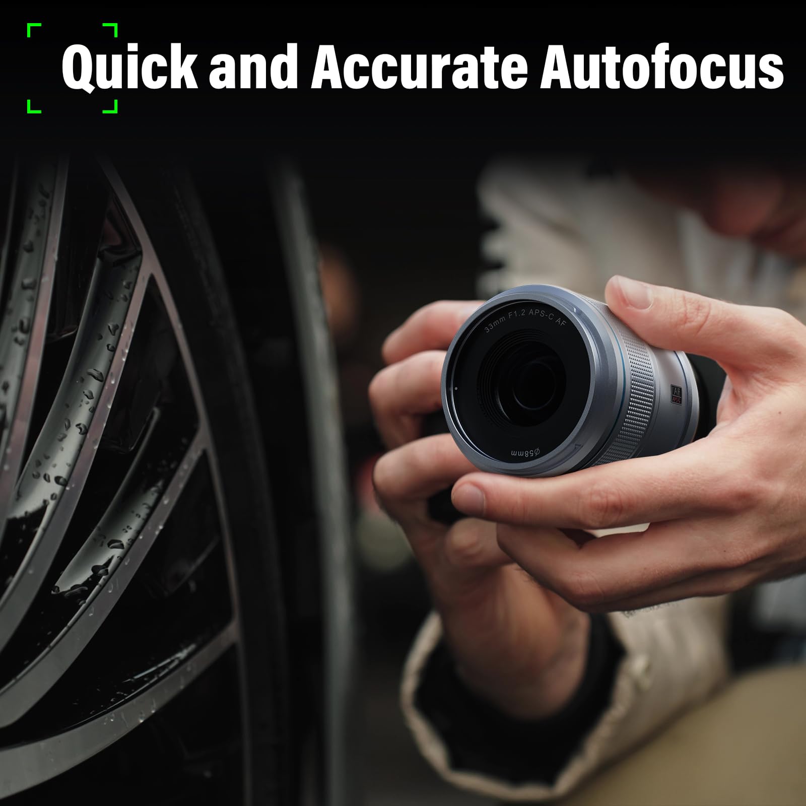 Sirui Sniper Autofocus Lens Set, 23Mm, 33Mm, 56Mm, F1.2 Wide Angle Aps C Camera Lens For A5 A6 A7 Fx A9 Zv E Series (E Mount, Silver)