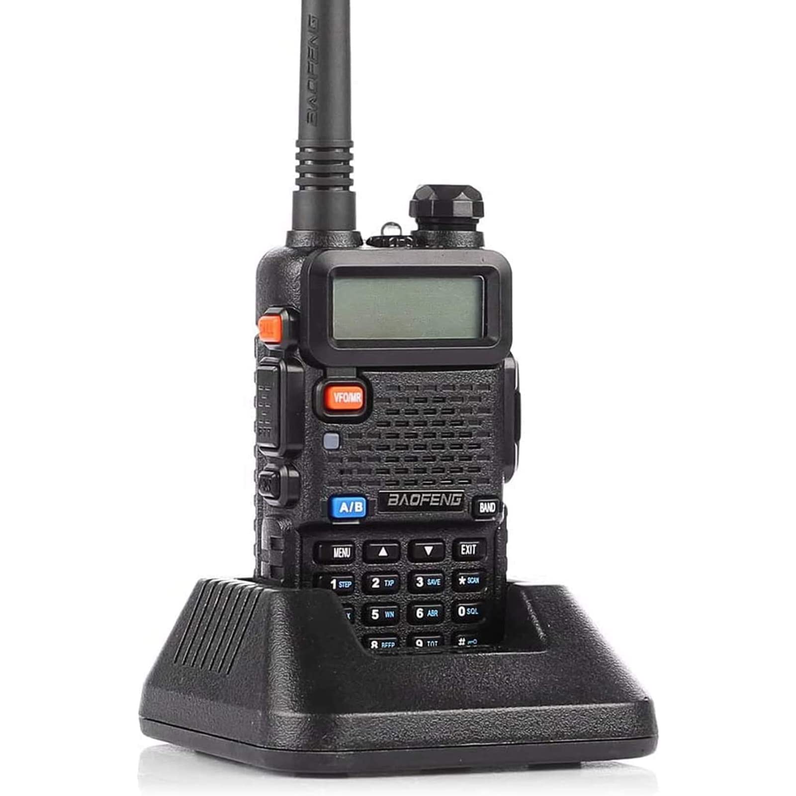 BAOFENG UV-5R Dual Band Walkie Talkies Pack of 10 - Long Range Handheld Ham Radio for Adults, Black