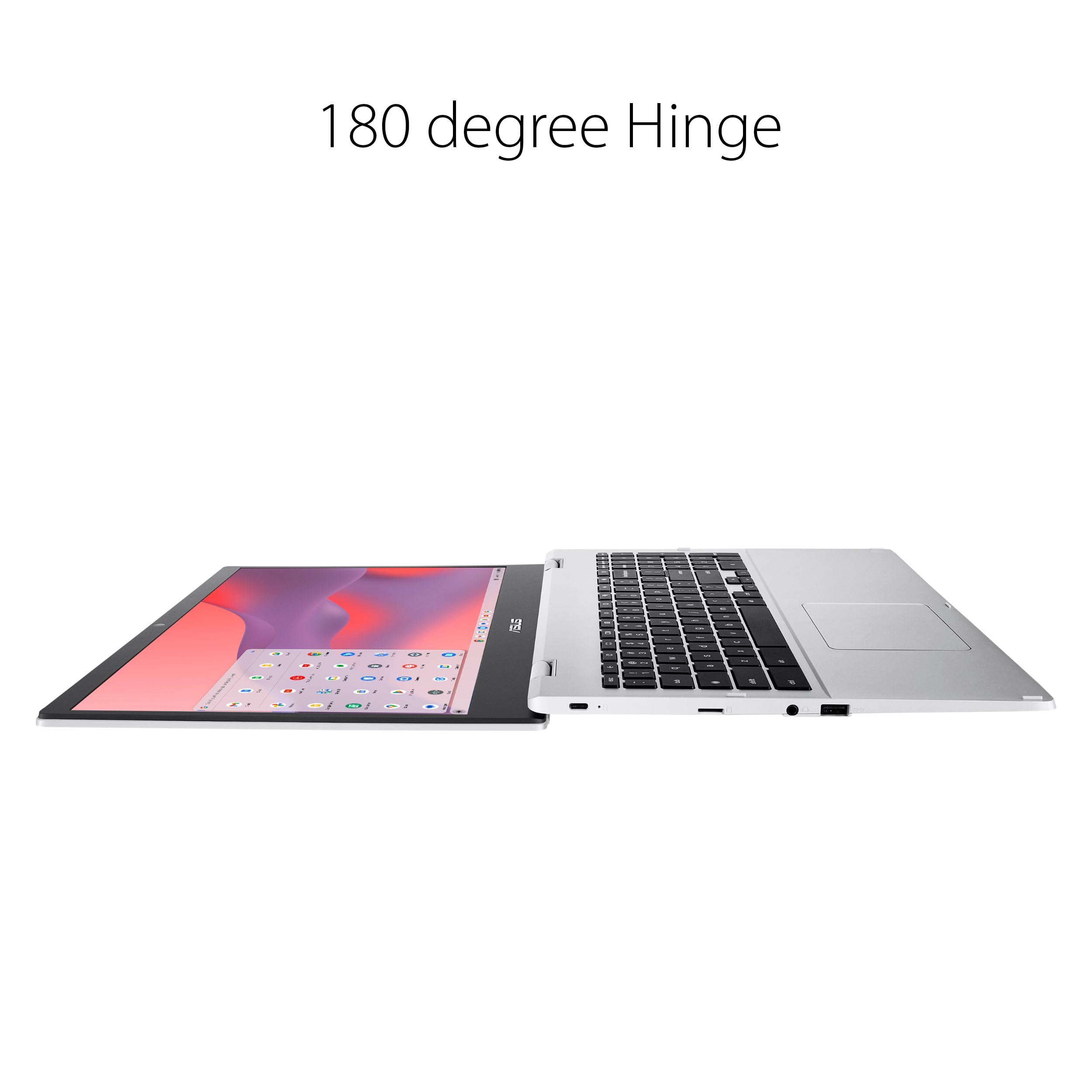 Asus Chromebook Cx1, 15.6'' Fhd Nanoedge Display, Intel Celeron N4500 Processor, 64Gb Emmc Storage, 8Gb Ram, Chromeos, Transpare