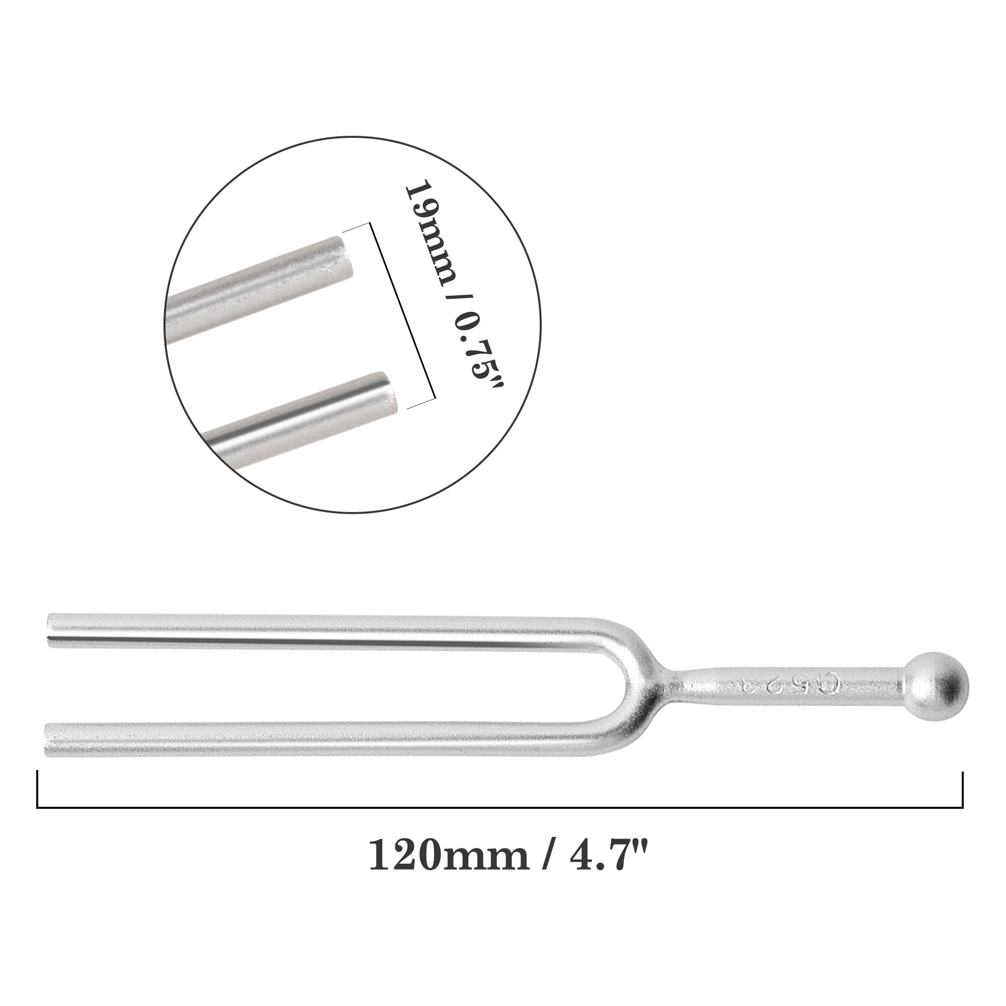 Uxcell Metal Tuning Fork - 523 Hz Guitar Sharp C# For Stress Relaxation, C# Musical Instruments Fork For Violin Piano Tuner Soun