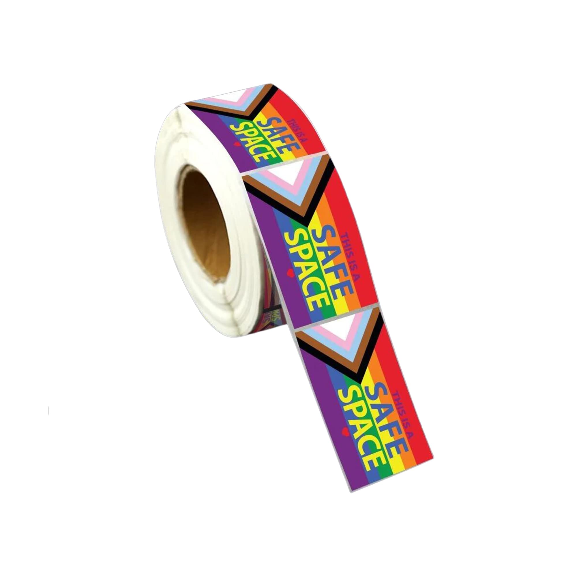 Large Rectangle Daniel Quasar ''Progress Pride'' Flag Safe Space Stickers   For Gay Pride, Lesbian Pride, Transgender Pride, Lgb