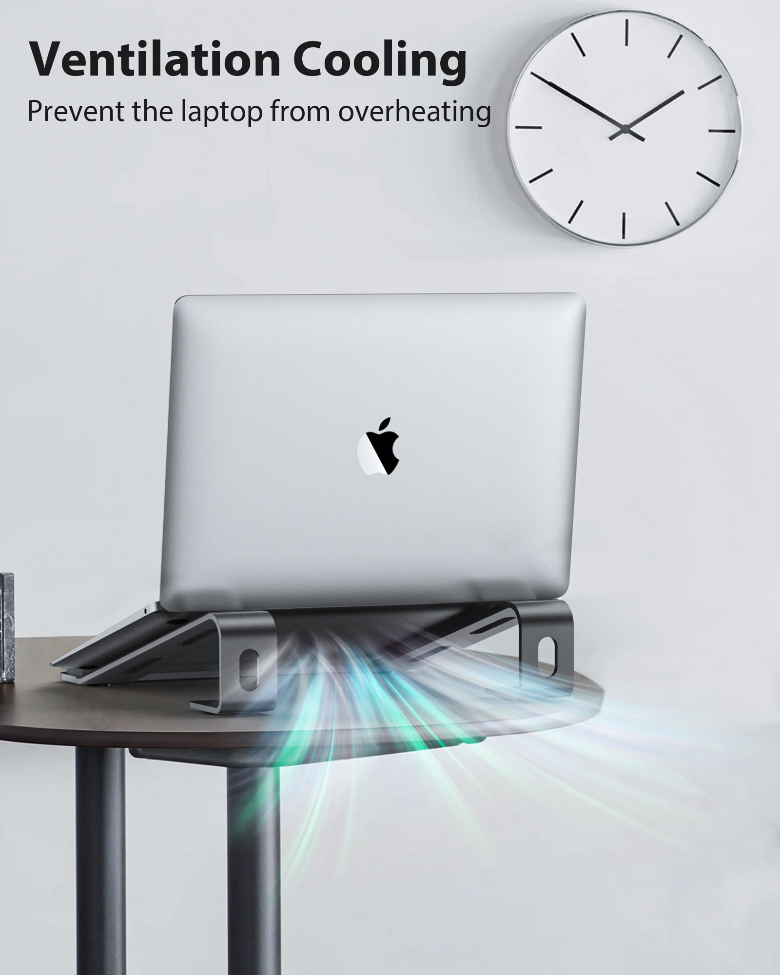 Ntmy Laptop Stand For Desk,Laptop Stand With Wrist Support,Computer Stand For Laptop,Ventilated Ergonomic Laptop Stand With Wris