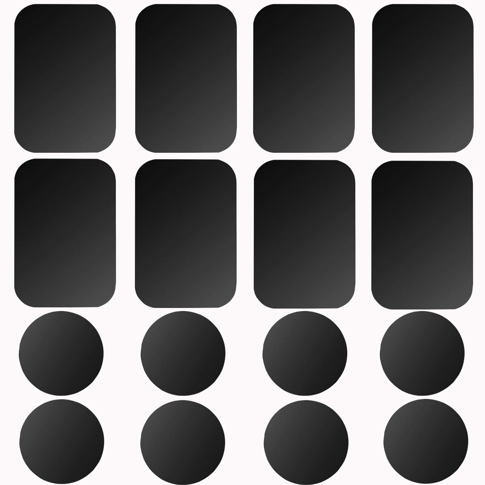 Pau1Hami1Ton Adhesive Thin Metal Plates(Compatible With Magnetic Mounts),16Pcs Metal Plates For Phone Case,Metal Plate For Car,M