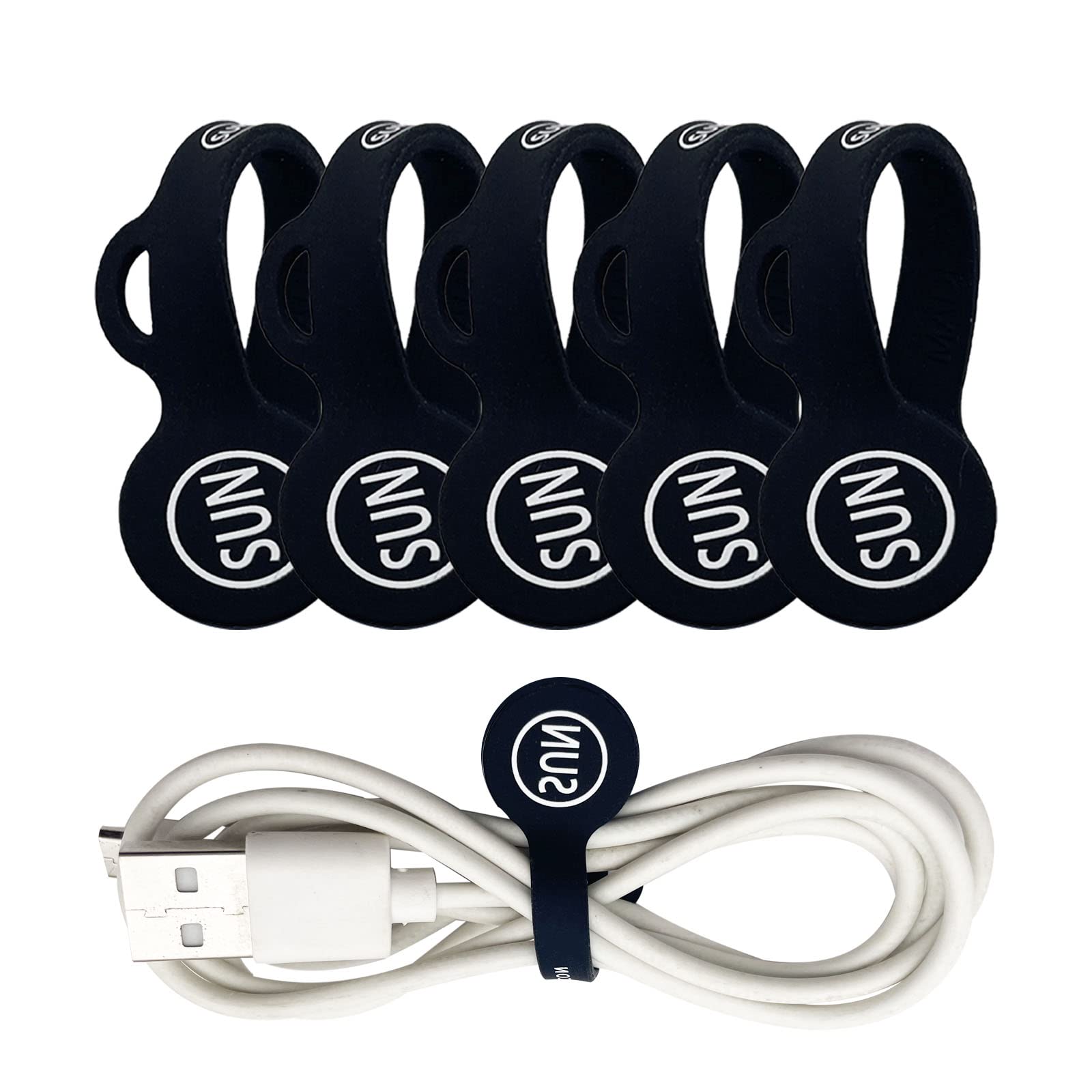 Sunficon Magnetic Cable Clips Cable Organizers Earbuds Cords Clips Bookmark Whiteboard Noticeboard Fridge Magnets Usb Cable Mana