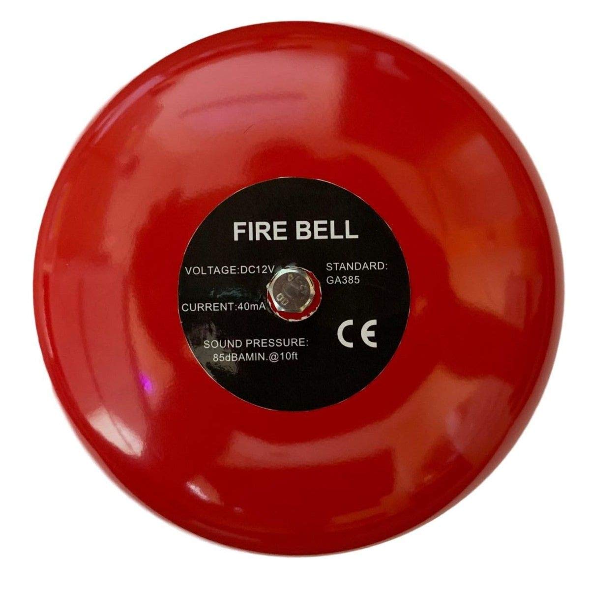 Safeguard Supply Fire Alarm Bell   6'' Ringing Bell   12 Volt Dc Bell Can Be Used As An Extra Loud Doorbell, Chime Alarm Or Mult