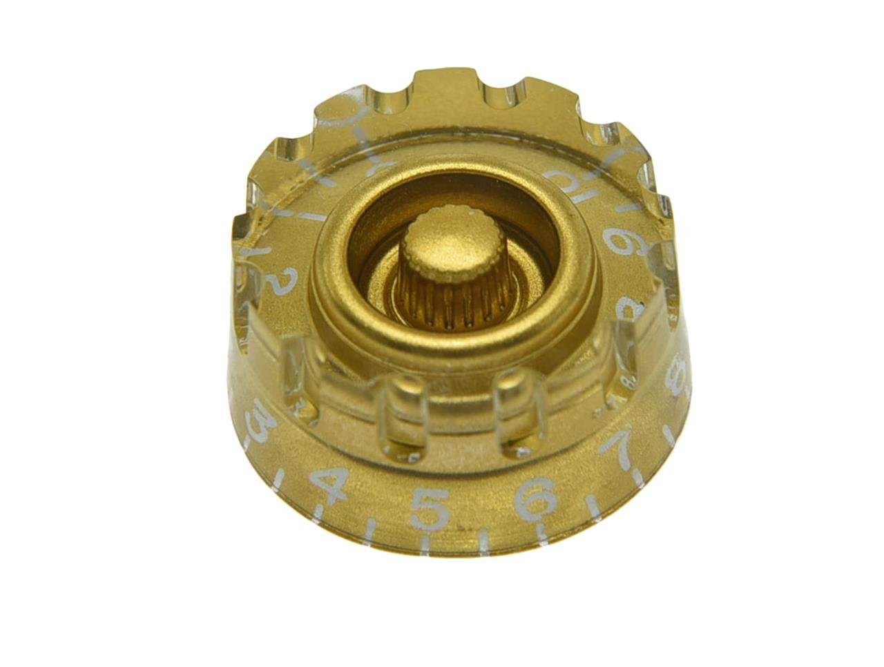 Dopro Set Of 4 Gold Knurled Metric Lp Guitar Speed Dial Knobs Control Knobs For Epi Les Paul/Import Guitar Bass W/Coarse 5.8Mm S