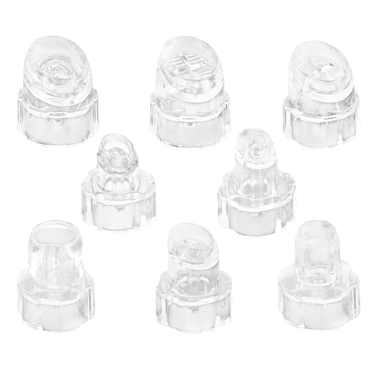 8 Pcs Facial Machine Replacement Tips  Hydro Dermabrasion Tips for Skin Care Suction Device Water Facial Cleaning Heads,1.65cm/