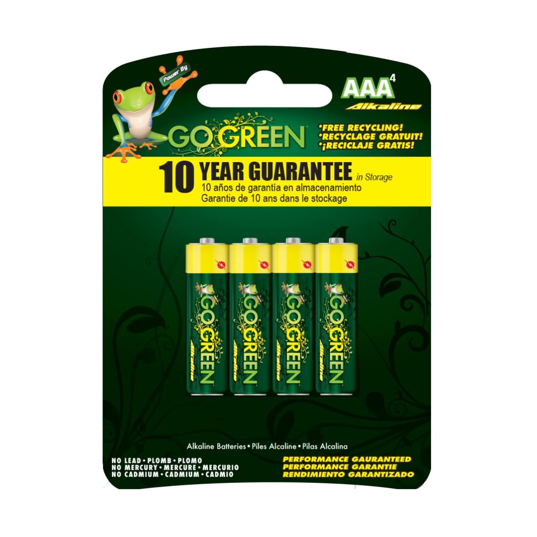 Go Green Aaa Alkaline Battery 4 Pack