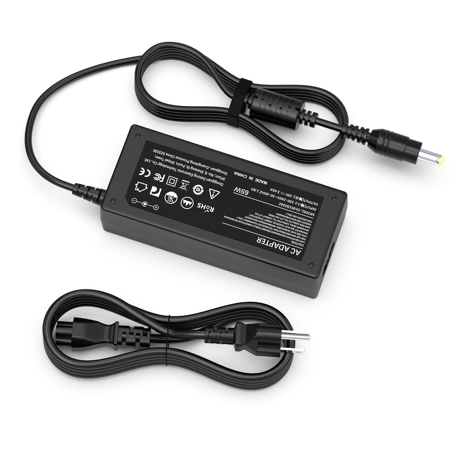 19V Power Cord For Acer Monitor S202Hl S271Hl Sb220Q R240Hy R221Q R271 S220Hql S230Hl S231Hl S232Hl S240Hl S241Hl; H226Hql H236Hl H276Hl G226Hql G236Hl G246Hl Gn246Hl Monitor Power Supply 65W