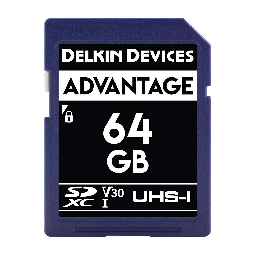 Delkin Devices 64Gb Advantage Sdxc Uhs I (V30) Memory Card (Ddsdw63364Gb)