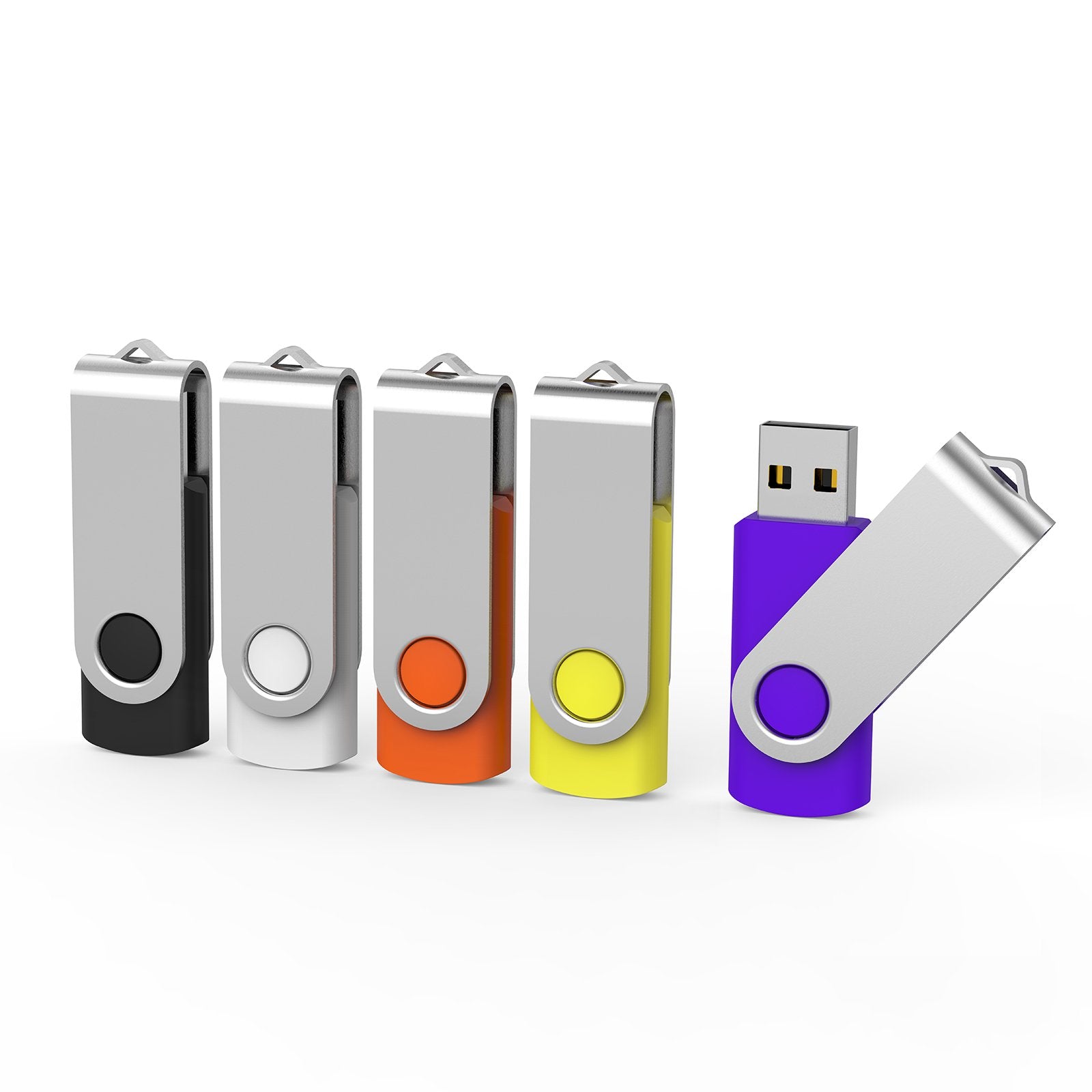 32Gb Flash Drive Aiibe 5 Pack 32Gb Usb 3.0 Flash Drive Memory Stick Thumb Drive 32Gb 3.0 Usb Drives (32G, 5 Mixed Colors: Black Red Yellow White Purple)