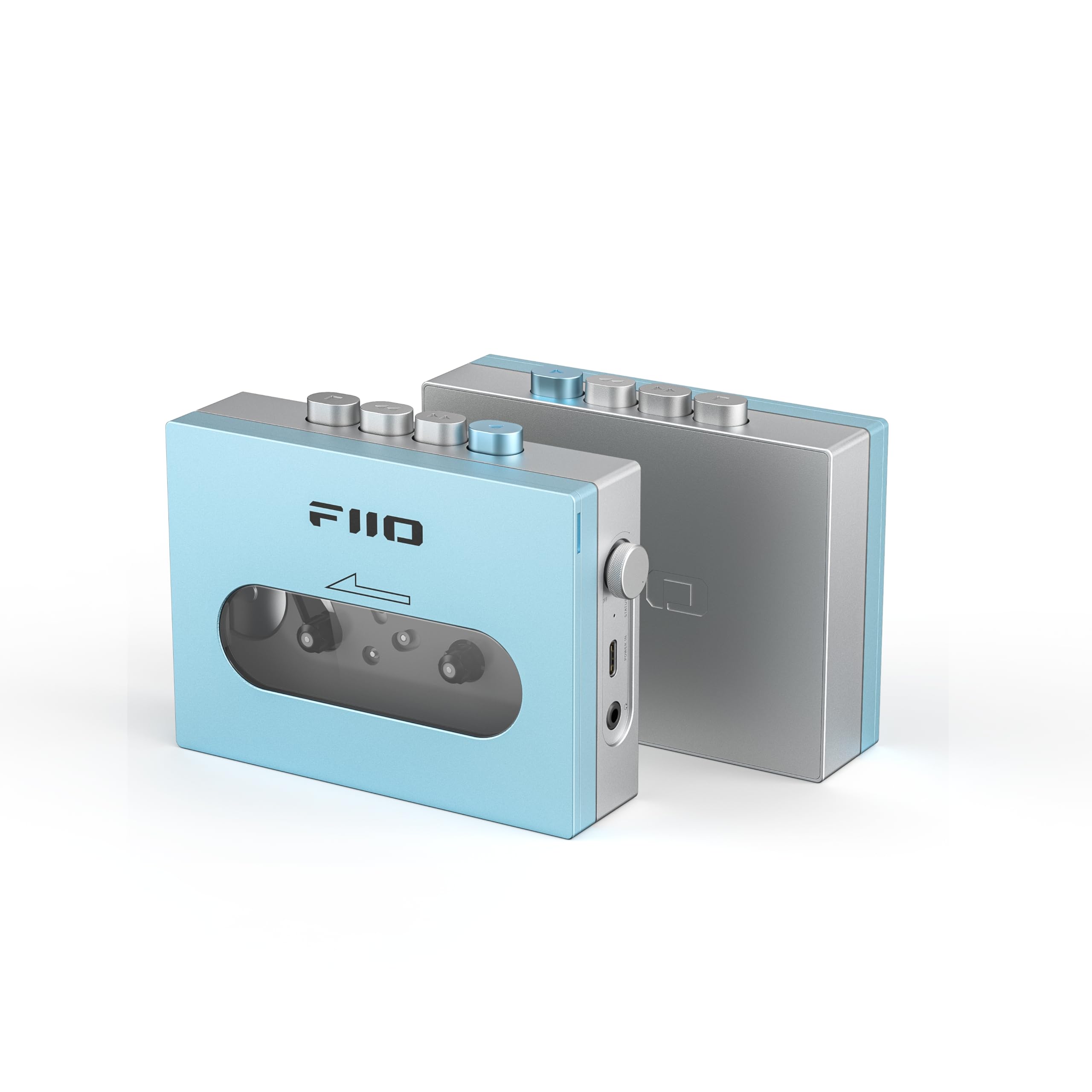 Fiio Cp13 Portable Cassette Tape Player With 3.5Mm Earphone Jack, Ultra Low Wow&Flutter, Powered By Type C Or Lithium Battery (Sky Blue)