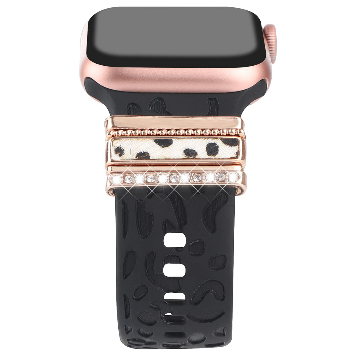 Decorative Rings Loops Compatible With Apple Watch Silicone Bands Charms 49Mm 45Mm 44Mm 42Mm 41Mm 40Mm 38Mm Iwatch Series 9 8 7 
