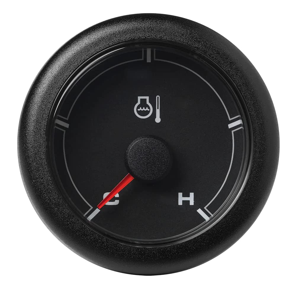 Veratron 52Mm (2-1/16'') Oceanlink Coolant Temperature Gauge (250F) - Black Dial & Bezel,WBAUVB08S5CGY6S