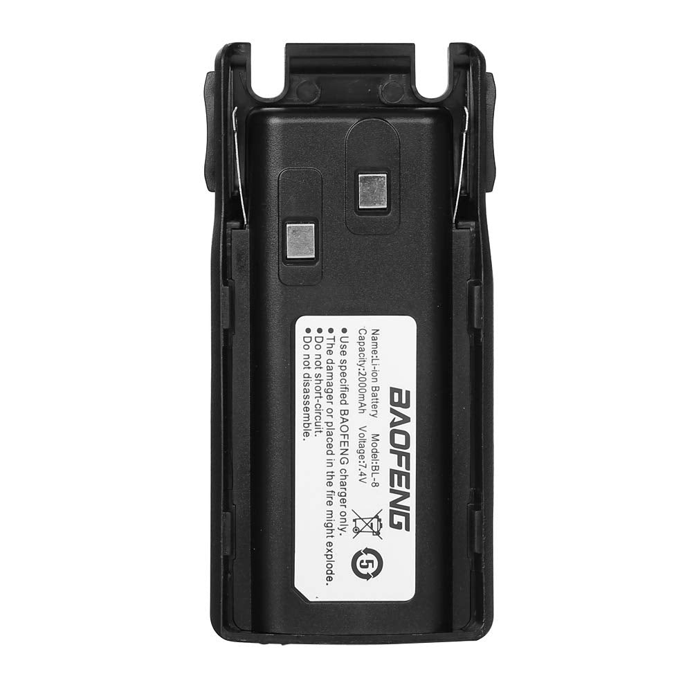 Baofeng Original Replacement Battery Bl 8 For Baofeng Uv 82, Uv 82L   Black