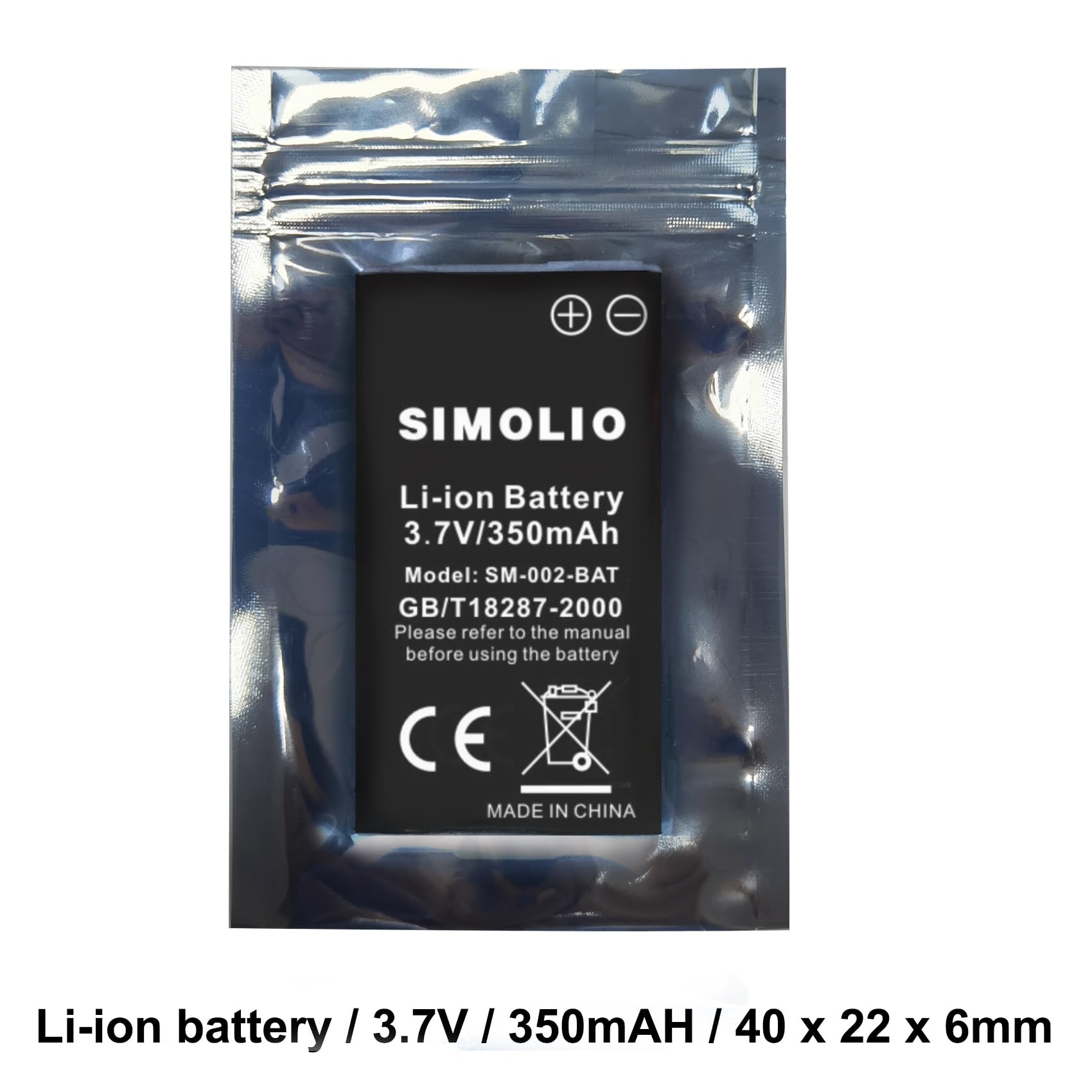 Simolio Replacement Li-Battery Wireless Tv Headsets Sm-823 Pro, Sm-823D Pro, Sm-824D1, Sm-824D2, Sm-828D1, Sm-828D2, Sm-8245 And