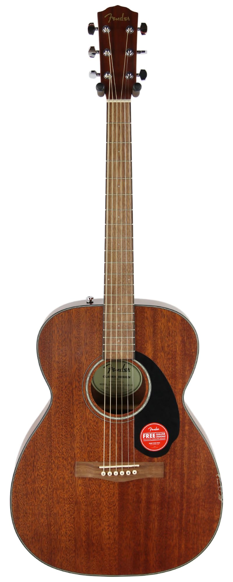 Fender Cc 60S All Mahogany Concert V2 Pack Acoustic Guitar, With 2 Year Warranty, Natural, With Gig Bag And Accessories
