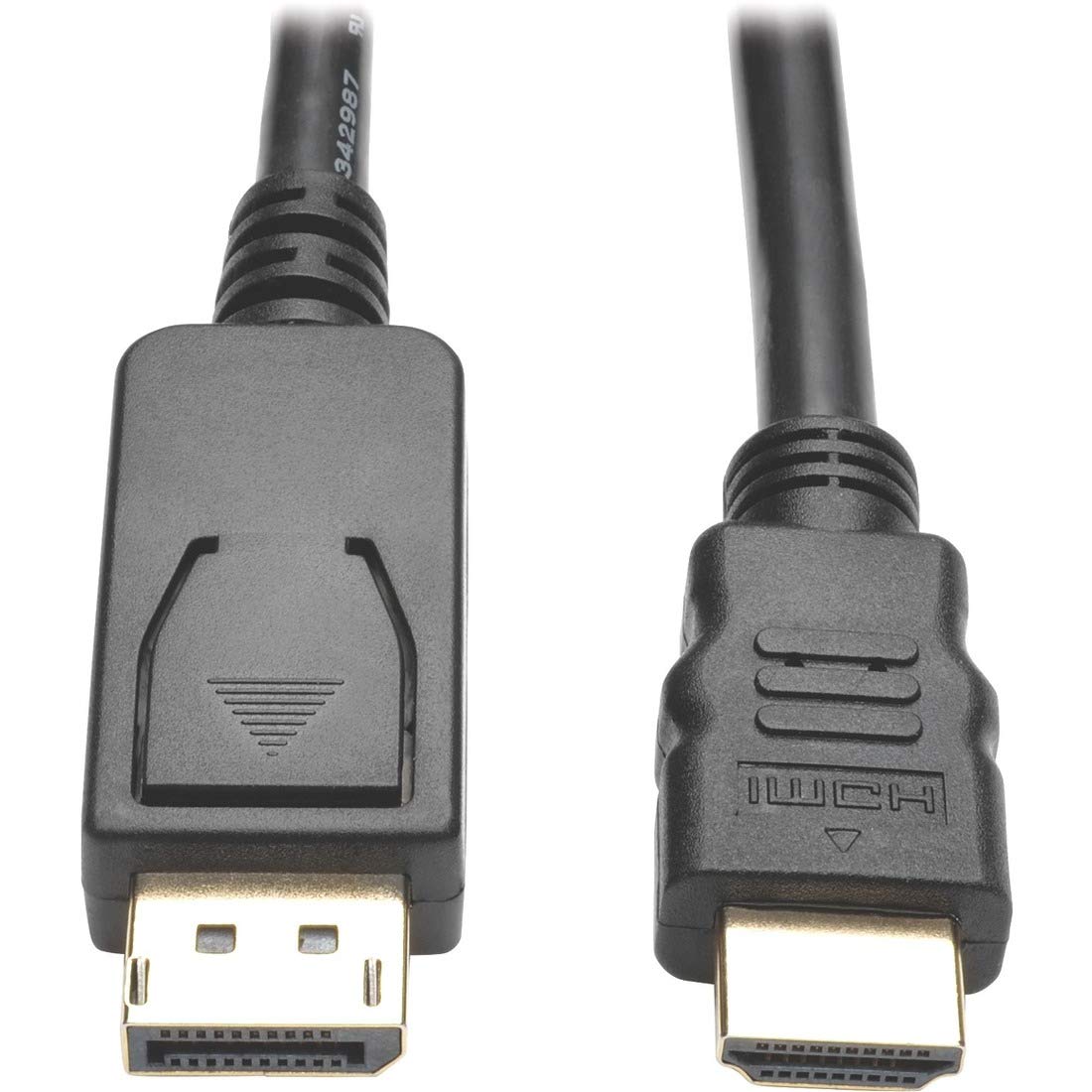 Tripp Lite DisplayPort to HDMI Adapter Cable, DP with Latches to HDMI (M/M), UHD 4K x 2K/1080p, 6 ft. (P582006V2),Black