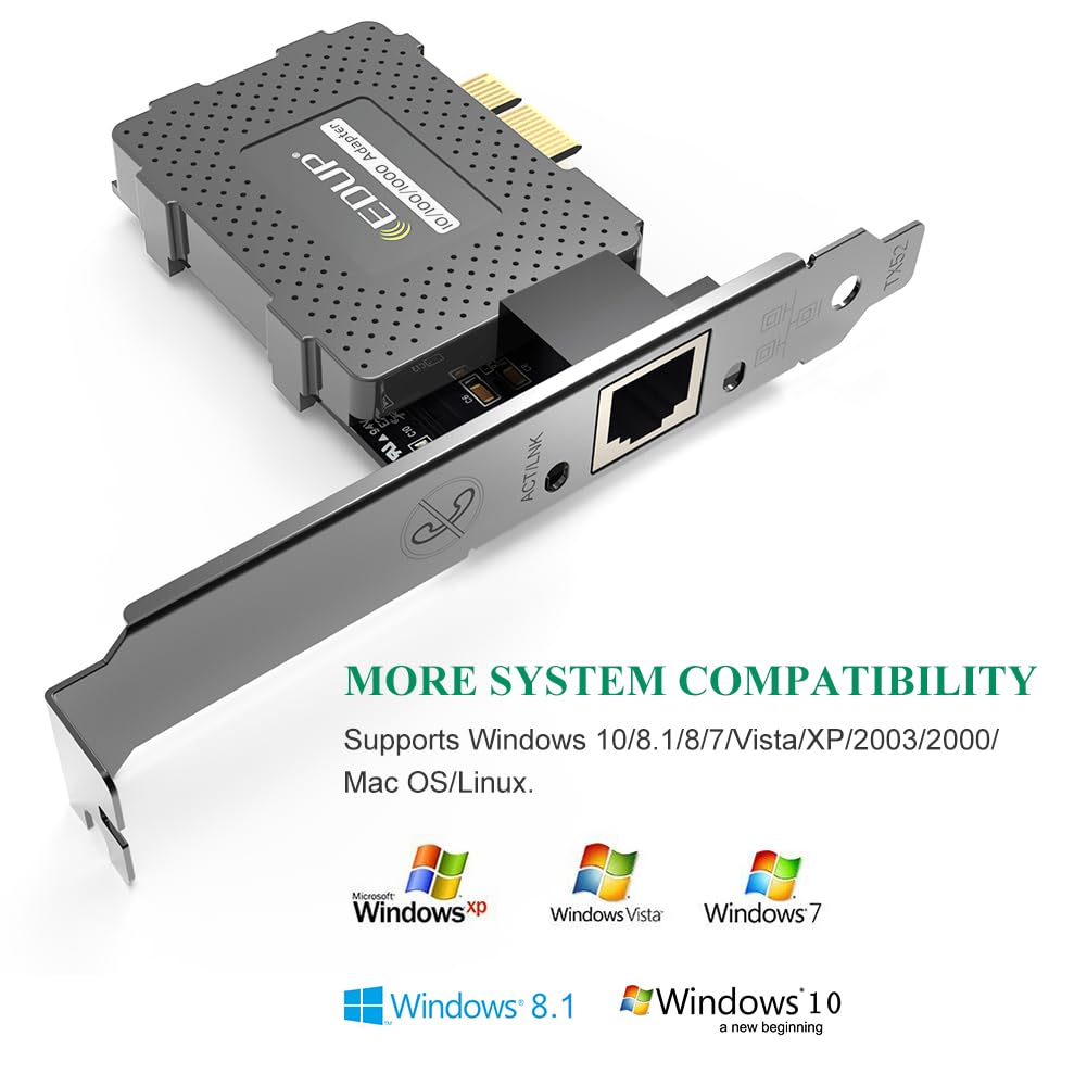 Edup Gigabit Ethernet Pci Express Pci E Network Card 10/100/1000Mbps Rj45 Lan Adapter Converter For Desktop Pc