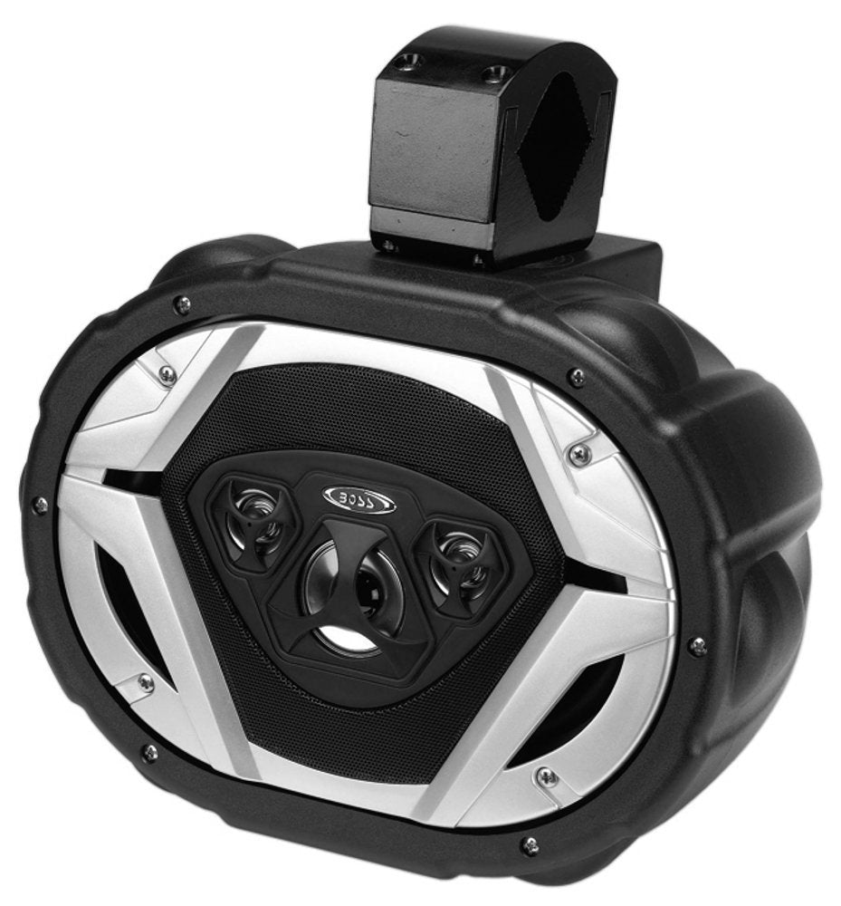 BOSS Audio Systems MRWT69 ATV UTV Marine Boat 6 x 9 Inch Stereo Wake Tower Speaker - Full Range, 4 Way, IPX5 Weatherproof, Sold 