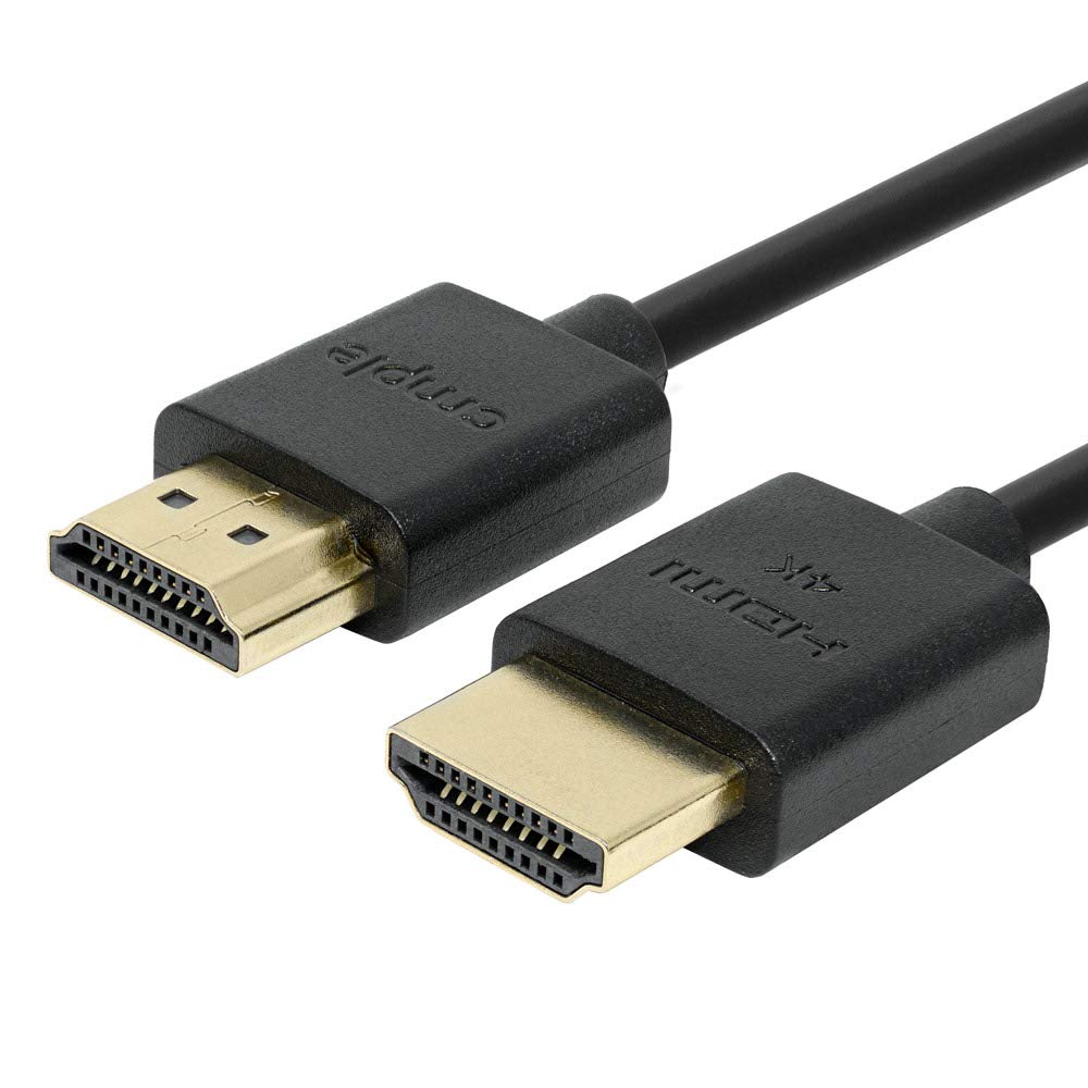 Cmple  Ultra Slim High Speed HDMI Cable HDMI 2.0 HDTV Cable  Supports Ethernet 3D 4K and Audio Return  3 Feet