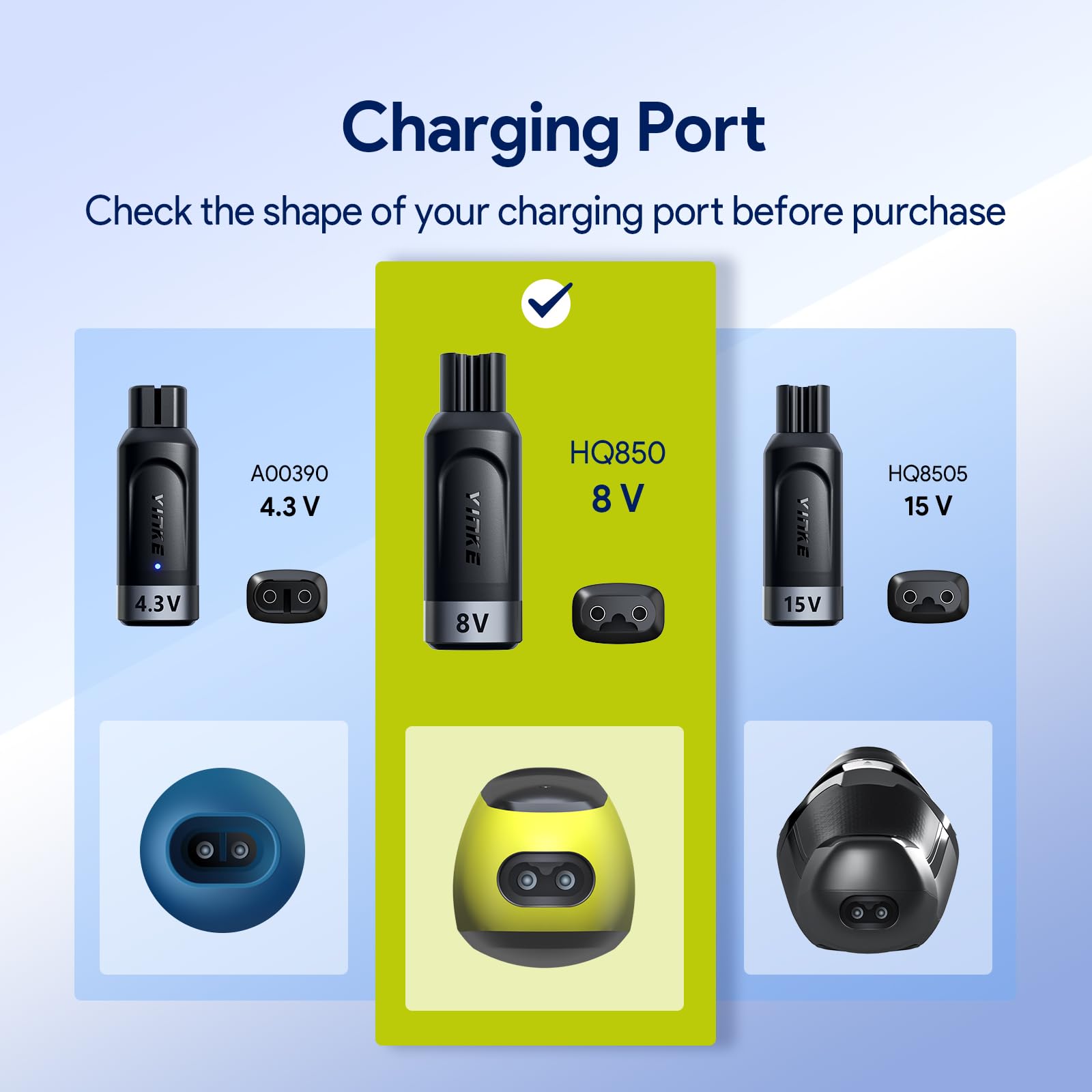 Yinke 8V Hq850 Type C Shaver Charger Adapter Charging Converter For Philips Norelco Oneblade Qp2630 Qp2530, Usb C Electric Shave