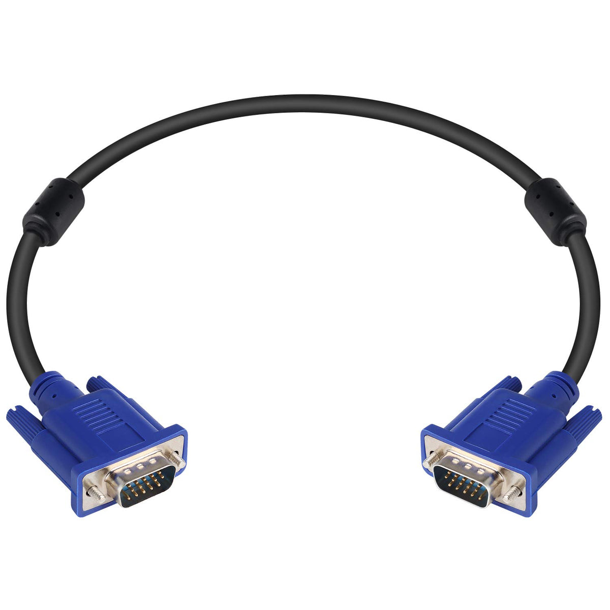Pasow Vga To Vga Monitor Cable Hd15 Male To Male For Tv Computer Projector (1.5 Feet)