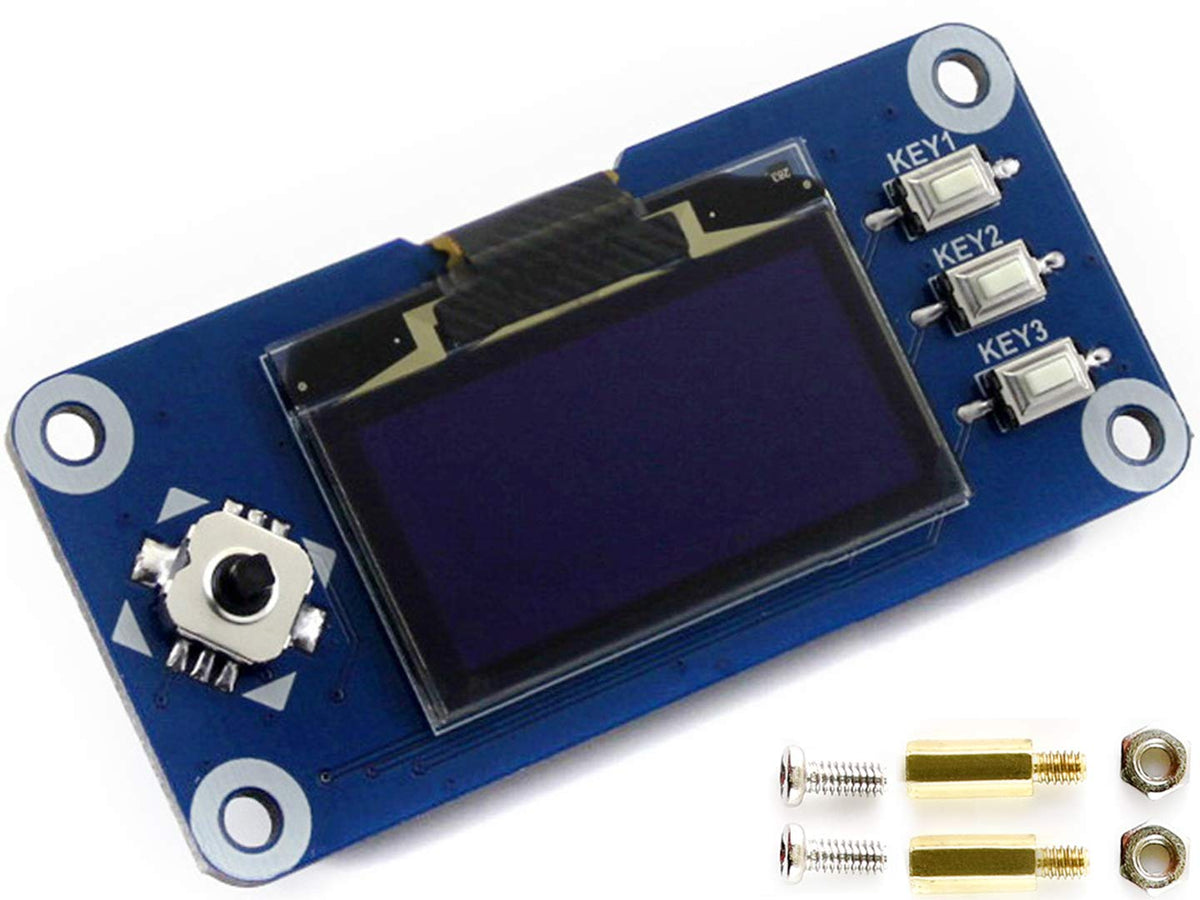 Waveshare 1.3Inch Oled Display Hat For Jetson Nano And Raspberry Pi 3B+/3B/2B/Zero/Zero W/Zero Wh,128X64 Pixels Screen,With Embe