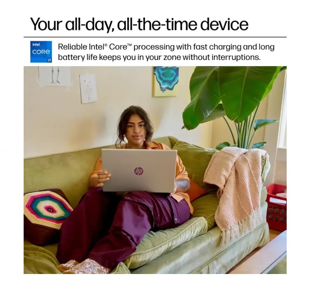 Hp 2025 Flagship 15.6 Fhd Touchscreen Laptop, 10-Core Intel I7-1355U,Iris Xe Graphic Wifi6, Btpaccessory, Win 11 Pro W/Lifetime