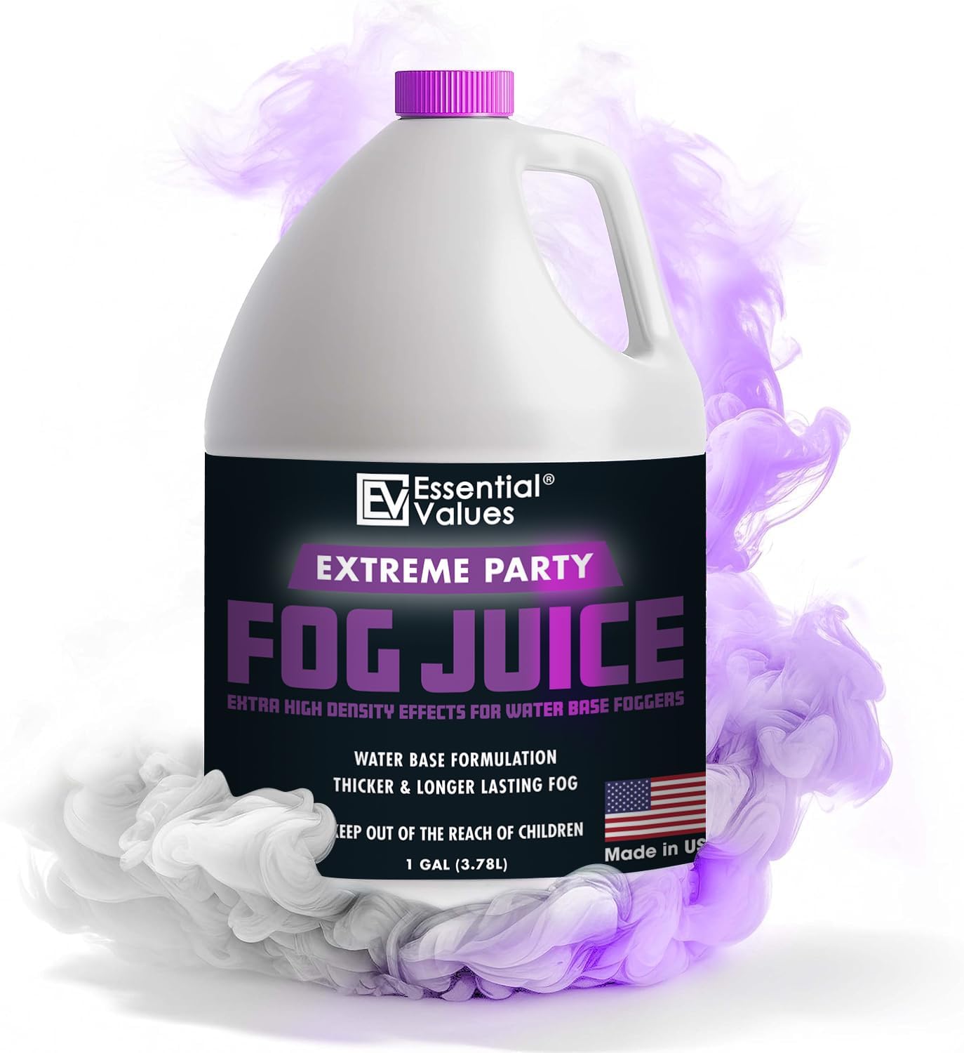 Fog Machine Fluid   Extreme High Density (128 Fl Oz / 1 Gallon), Made In Usa   Produces White Out Conditions With Lasting Heavy